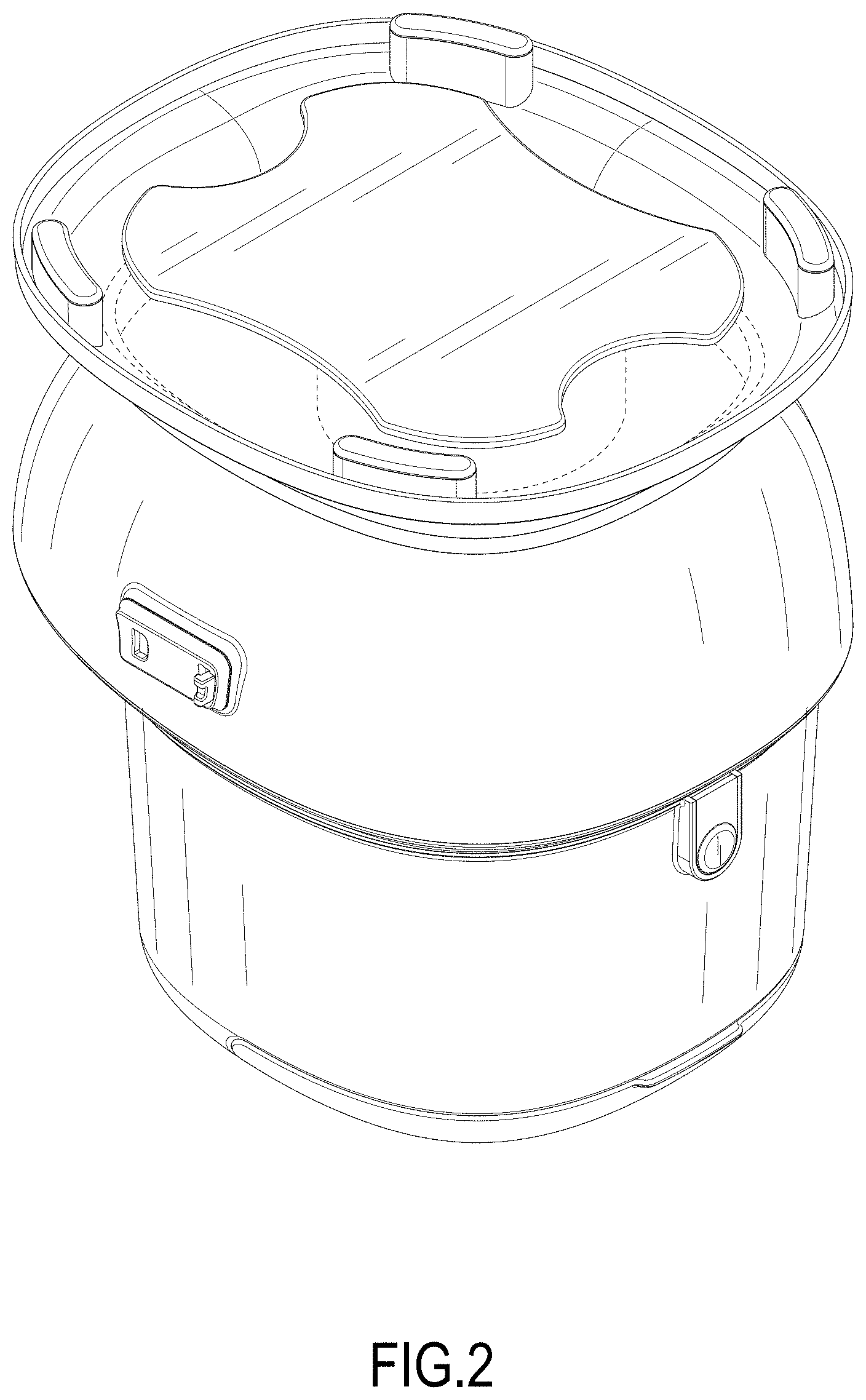 Patent USD1001392 Figure 2 – Pet hair vacuum cleaner