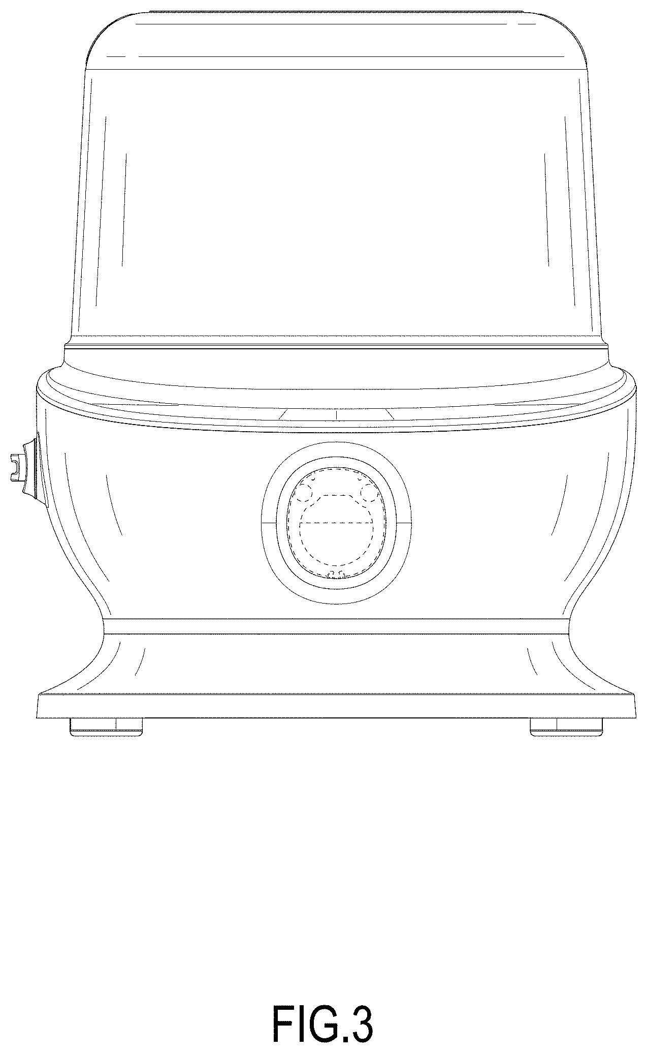 Patent USD1001392 Figure 3 – Pet hair vacuum cleaner