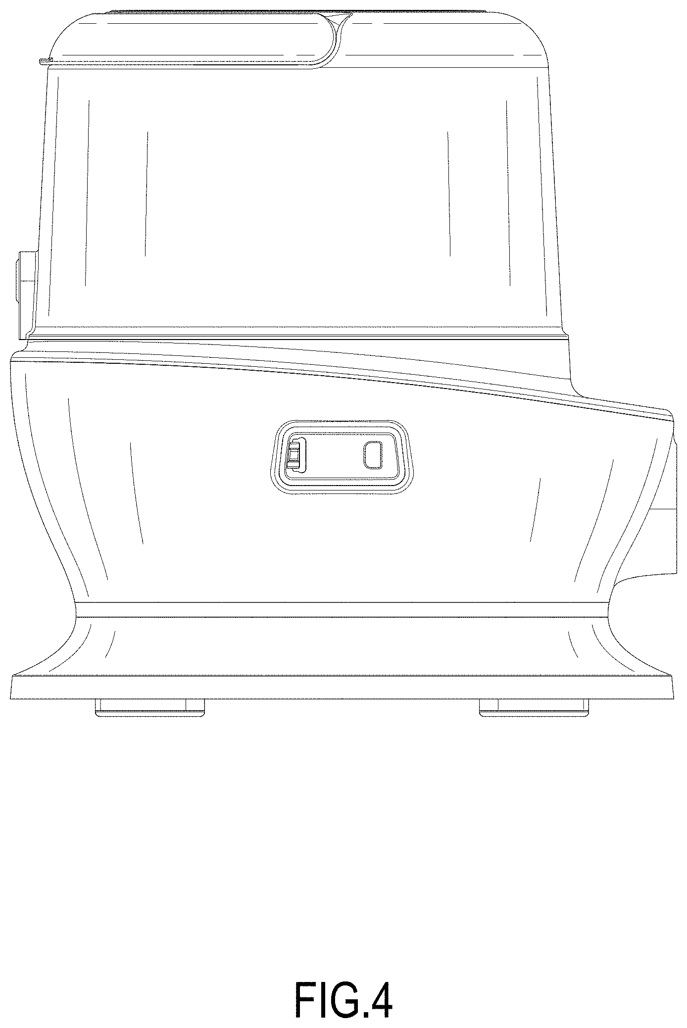 Patent USD1001392 Figure 4 – Pet hair vacuum cleaner
