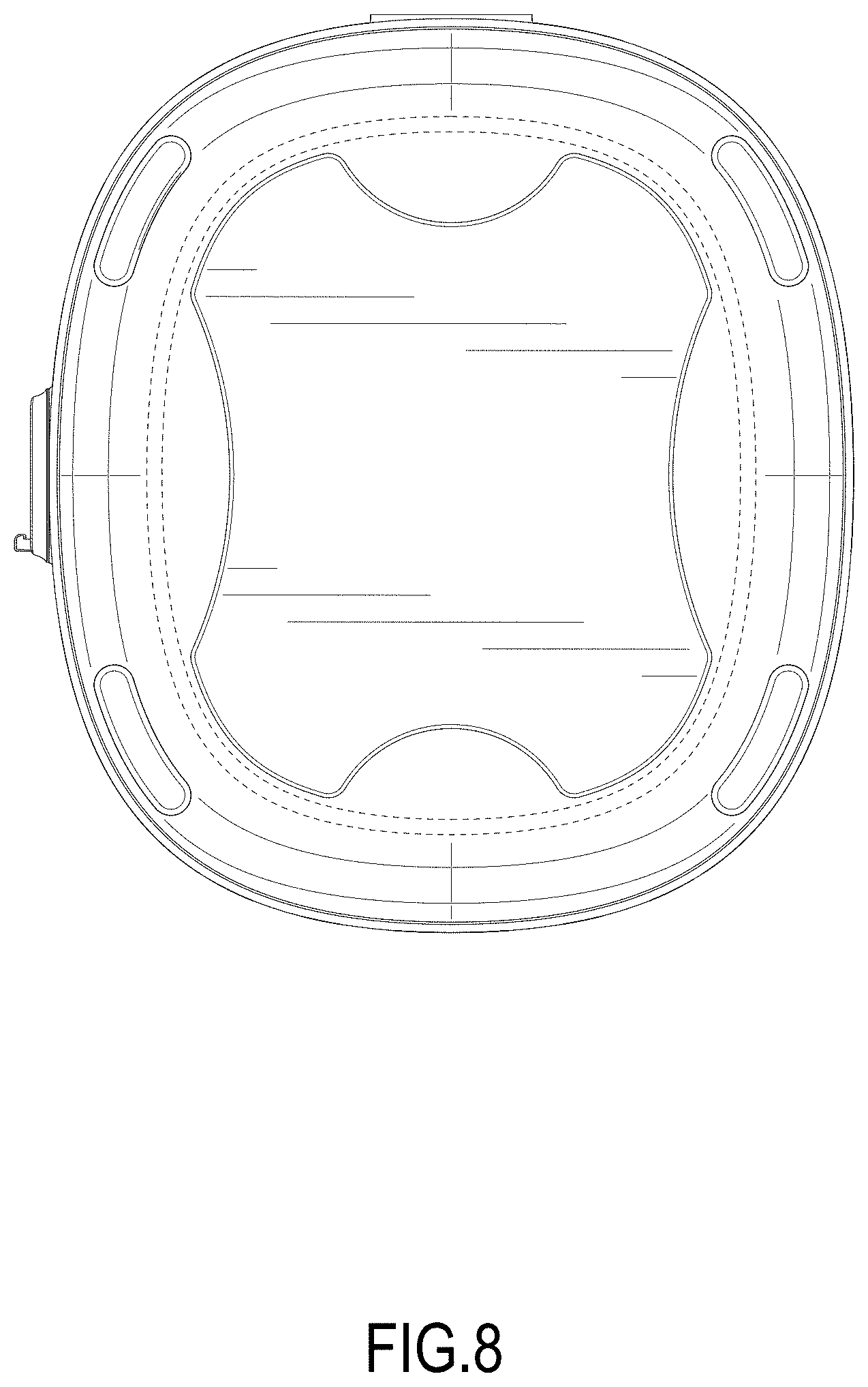 Patent USD1001392 Figure 8 – Pet hair vacuum cleaner