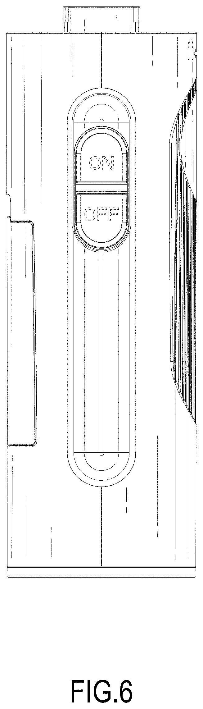 Patent USD1001393 Figure 6 – Multifunctional pet grooming device