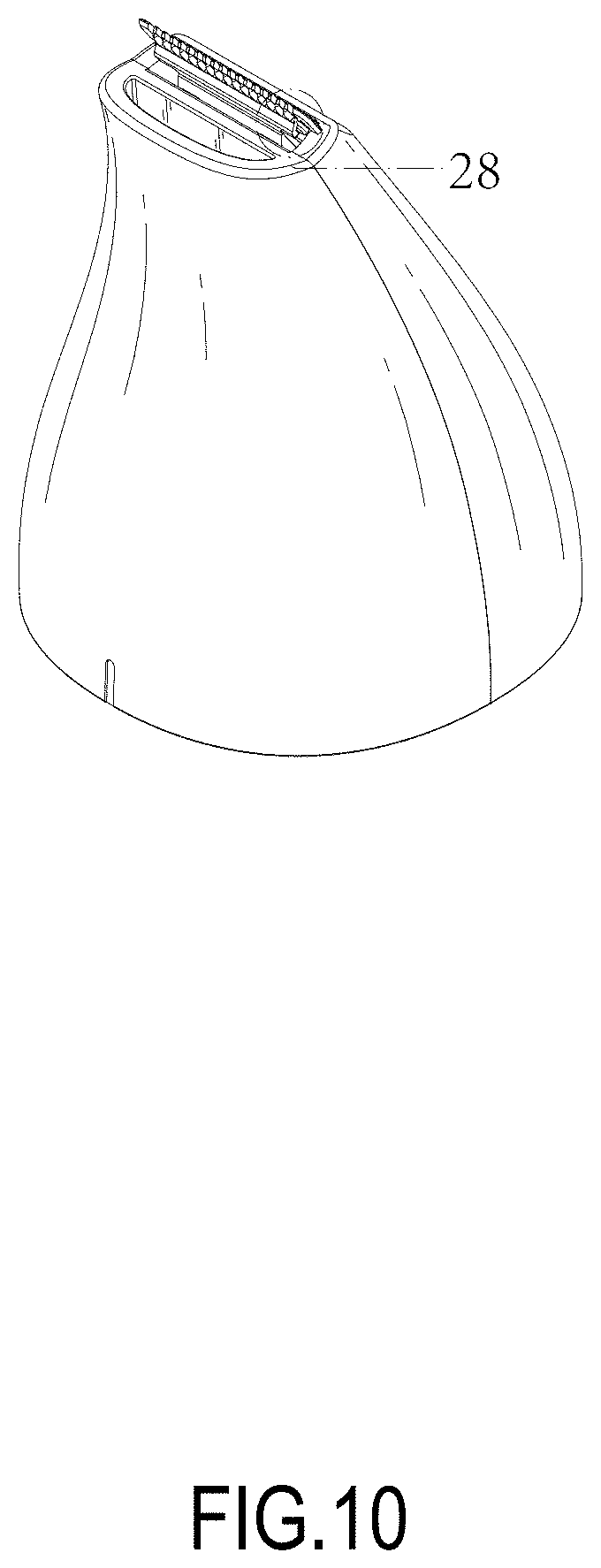 Patent USD1001393 Figure 10 – Multifunctional pet grooming device