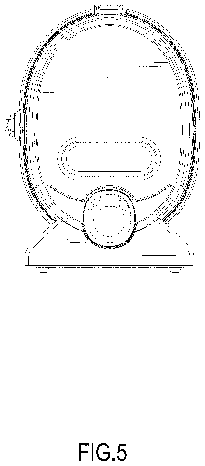 Patent USD1001394 Figure 5 – Pet hair vacuum cleaner