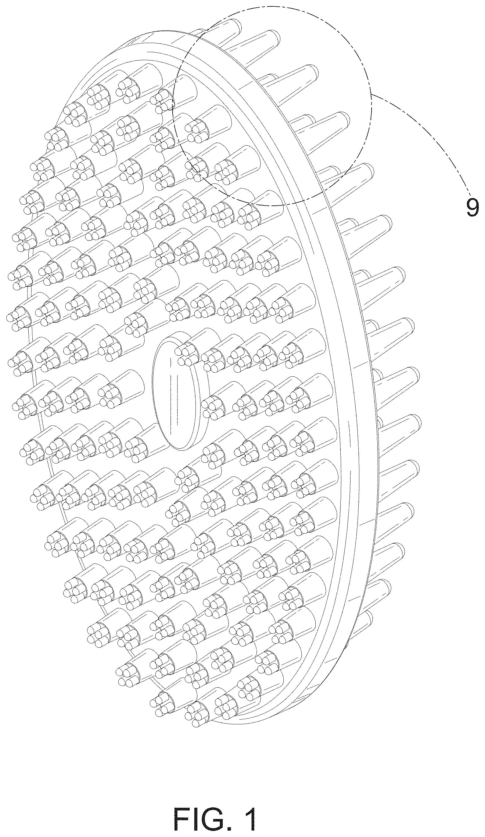 Patent USD1001395 Figure 1 – Double-sided bath and massage brush for pet