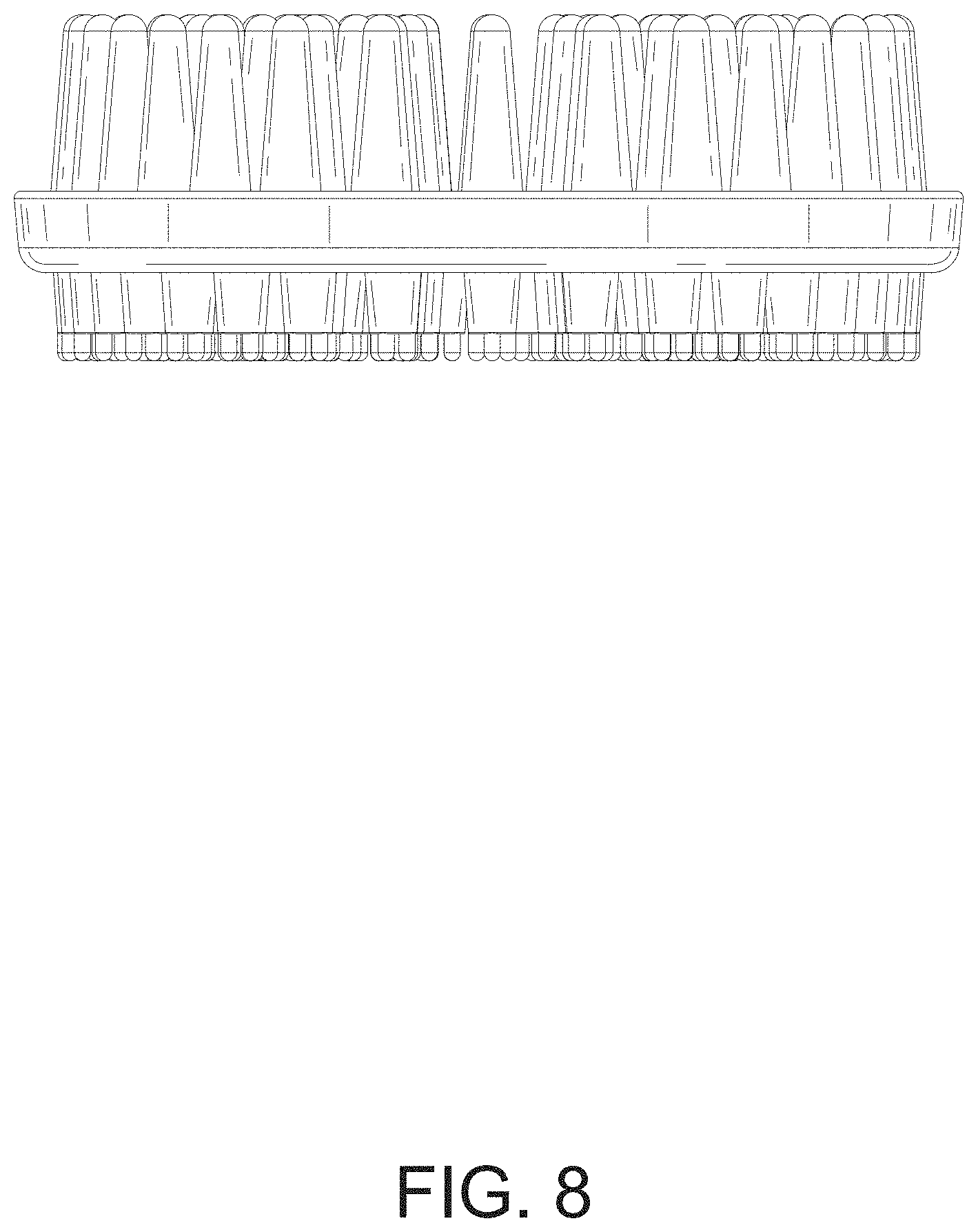 Patent USD1001395 Figure 8 – Double-sided bath and massage brush for pet