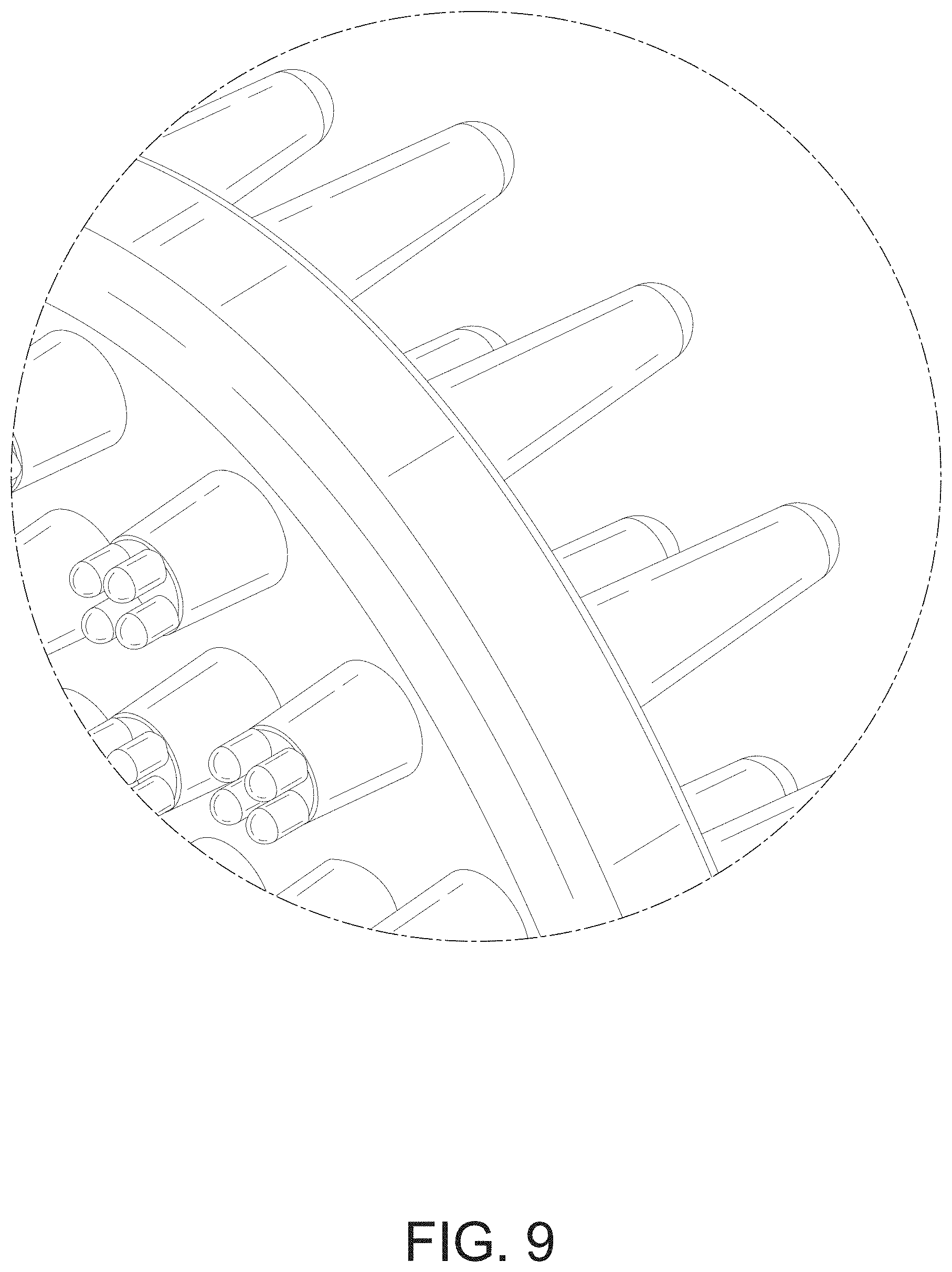 Patent USD1001395 Figure 9 – Double-sided bath and massage brush for pet