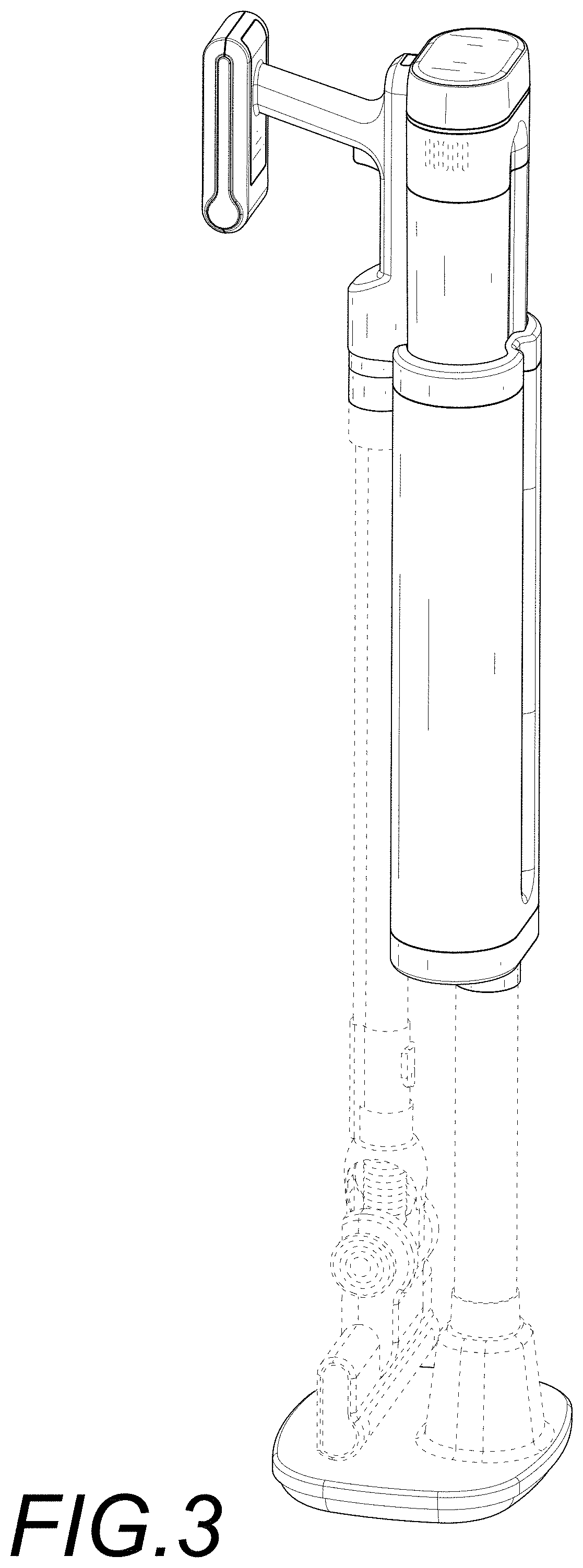 Patent USD1001403 Figure 3 – Vacuum cleaner