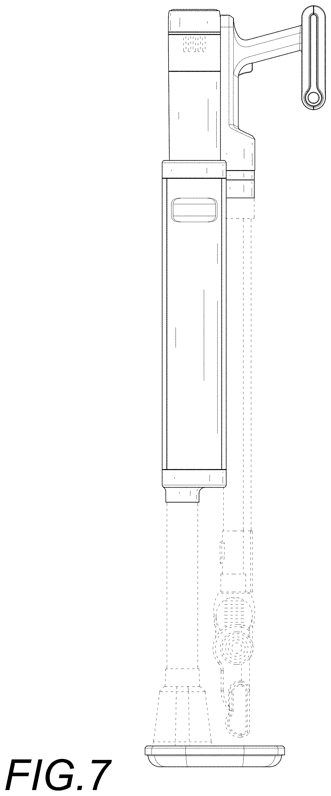 Patent USD1001403 Figure 7 – Vacuum cleaner