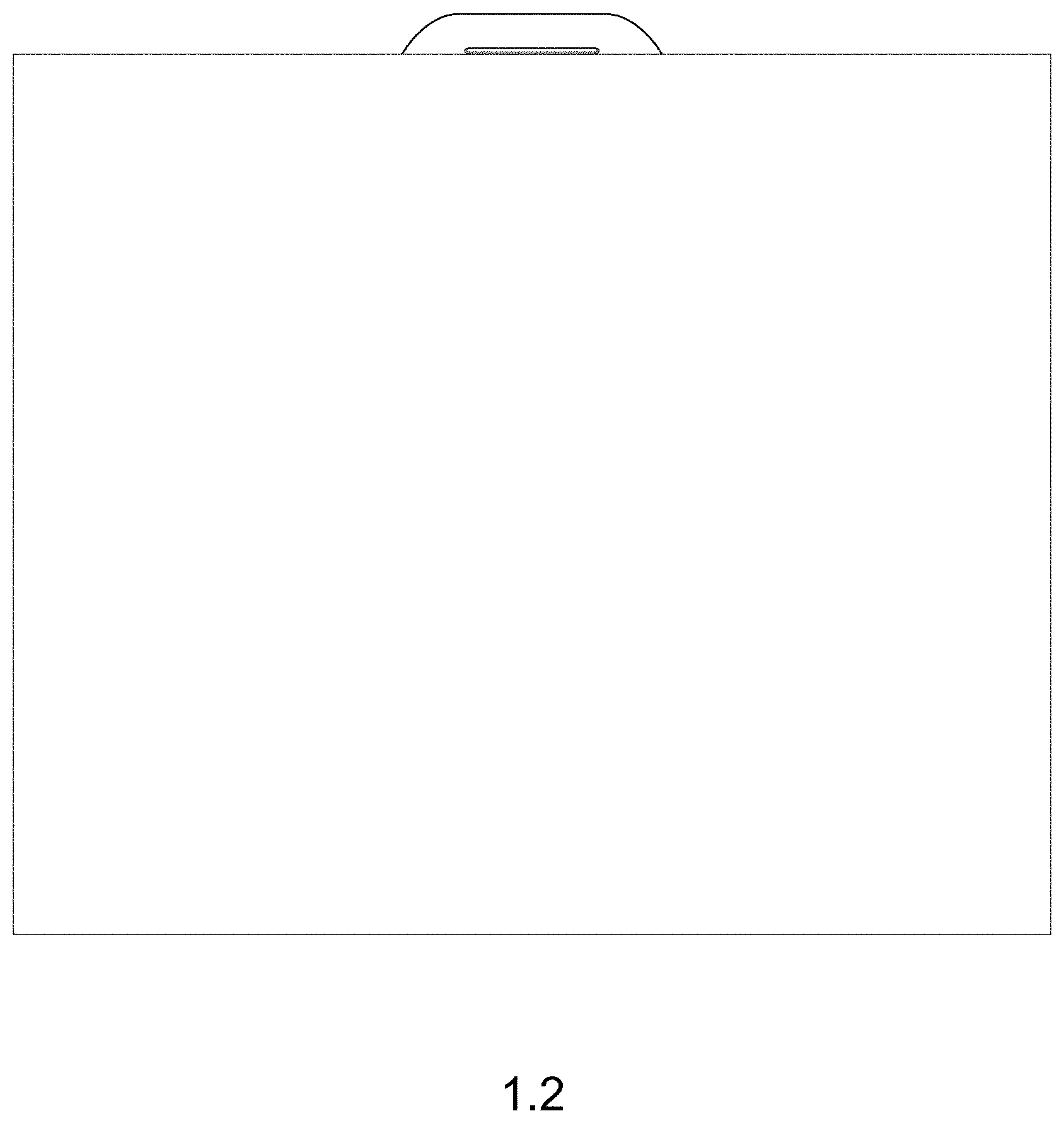 Patent USD1001404 Figure 2 – Dust bag for cleaning appliance