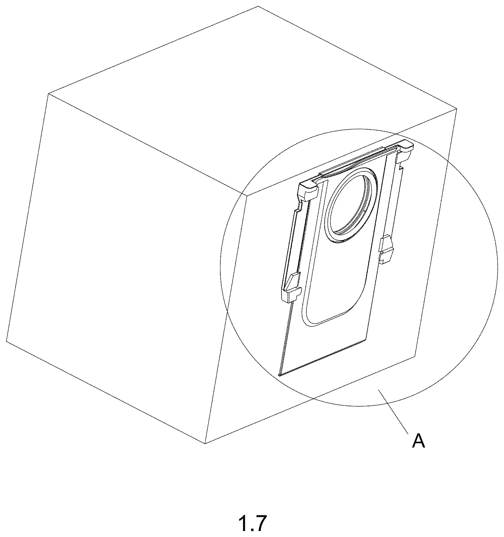 Patent USD1001404 Figure 7 – Dust bag for cleaning appliance
