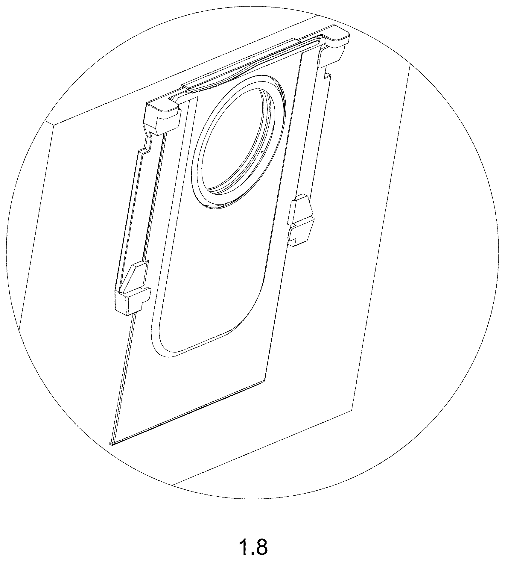 Patent USD1001404 Figure 8 – Dust bag for cleaning appliance