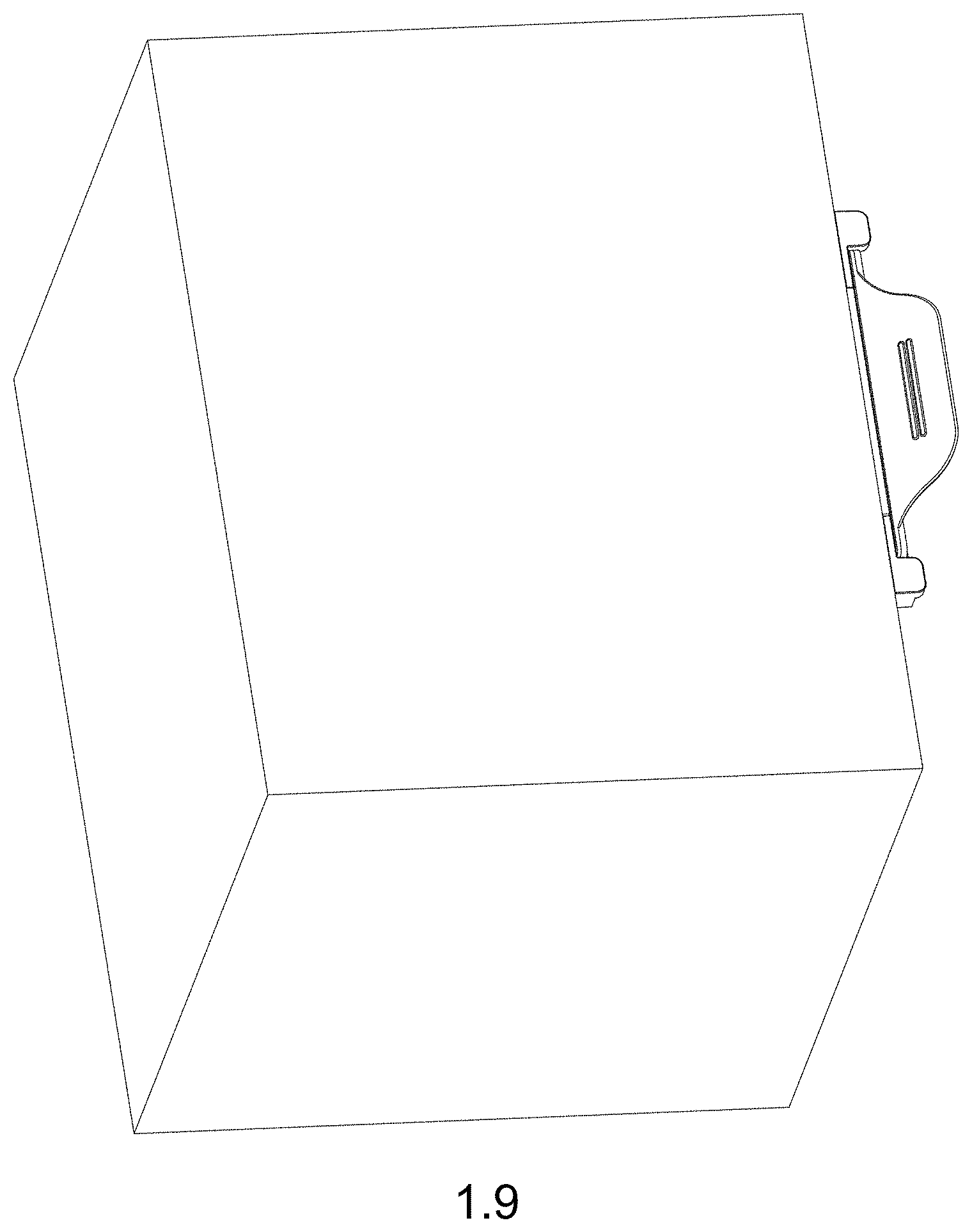 Patent USD1001404 Figure 9 – Dust bag for cleaning appliance