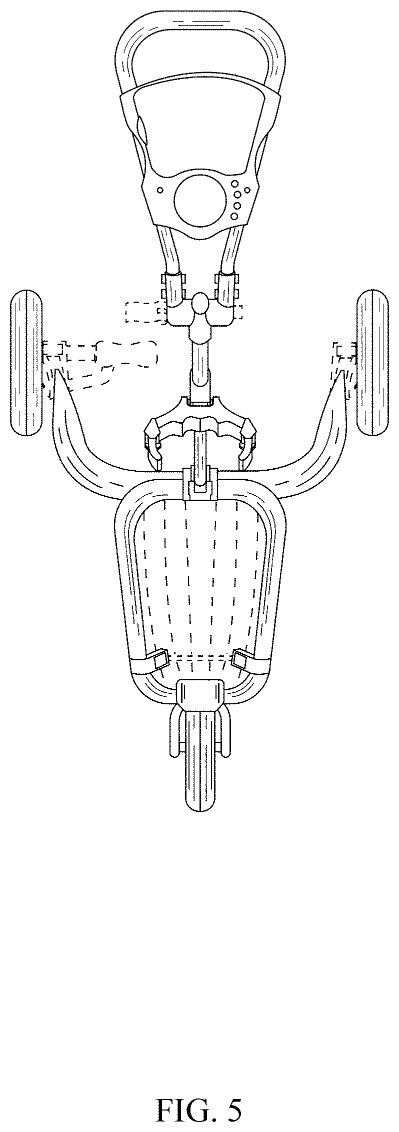 Patent USD1001407 Figure 5 – Golf push cart