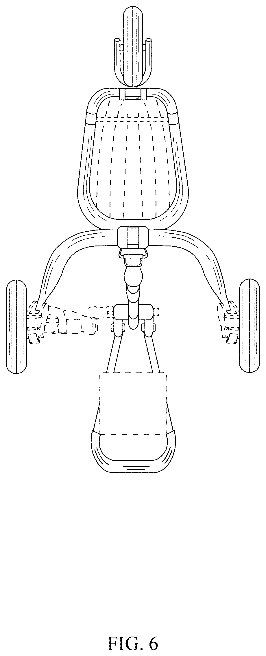Patent USD1001407 Figure 6 – Golf push cart