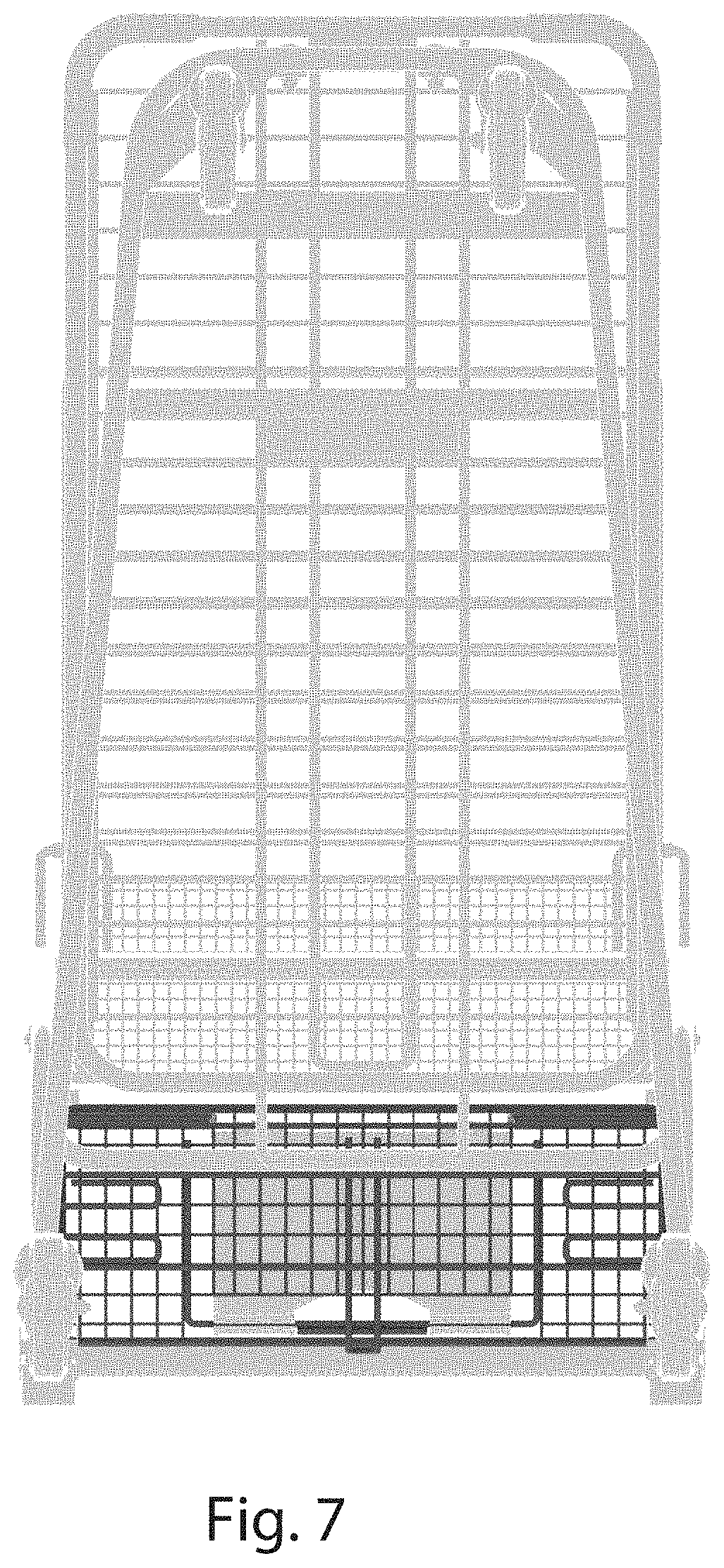 Patent USD1001408 Figure 7 – Cart basket