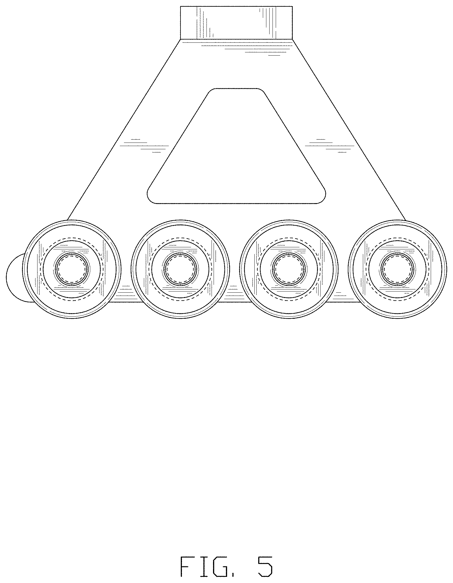 Patent USD1001409 Figure 5 – Wheel for a cargo lift