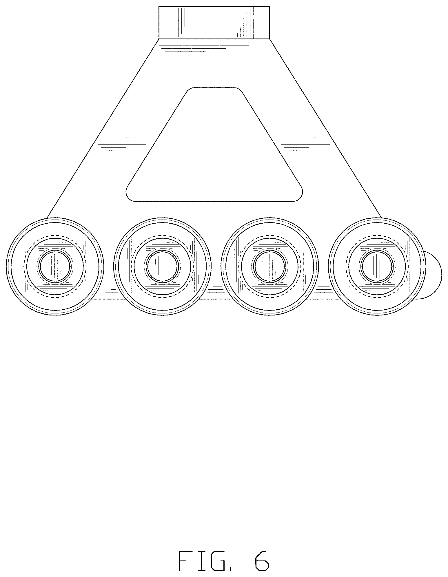 Patent USD1001409 Figure 6 – Wheel for a cargo lift