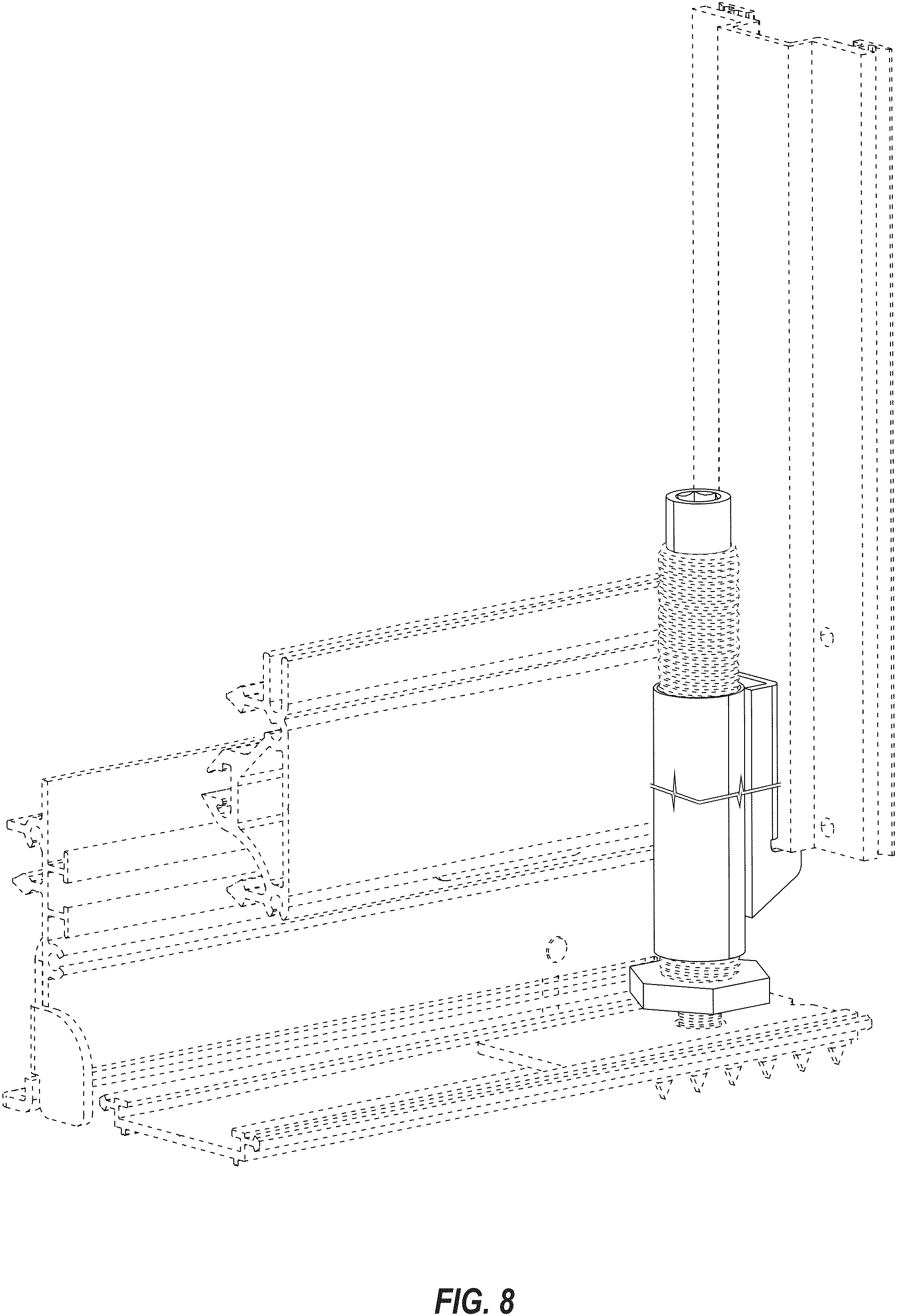 Patent USD1001410 Figure 5 – Low-profile wall leveler