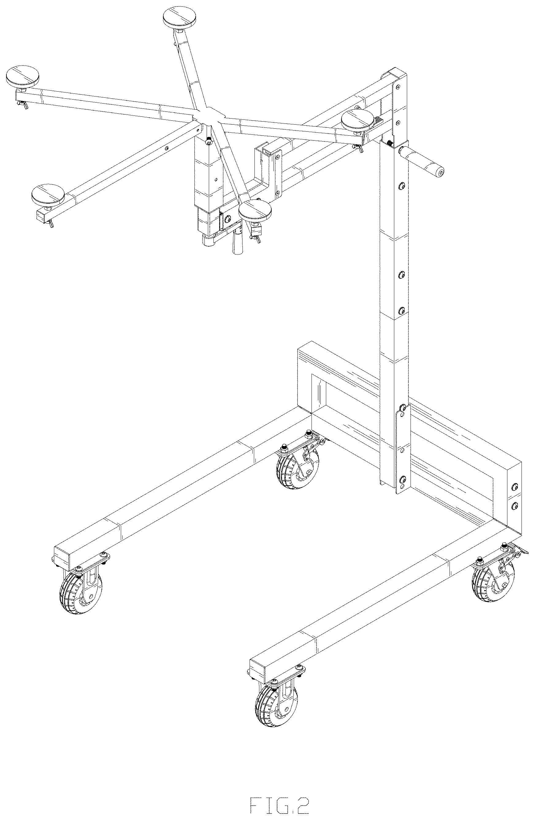 Patent USD1001411 Figure 2 – Vehicle hardtop lift