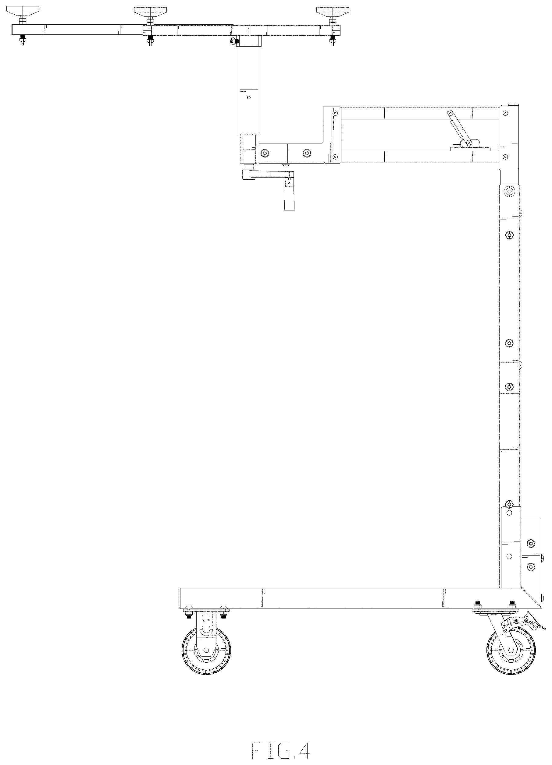 Patent USD1001411 Figure 4 – Vehicle hardtop lift