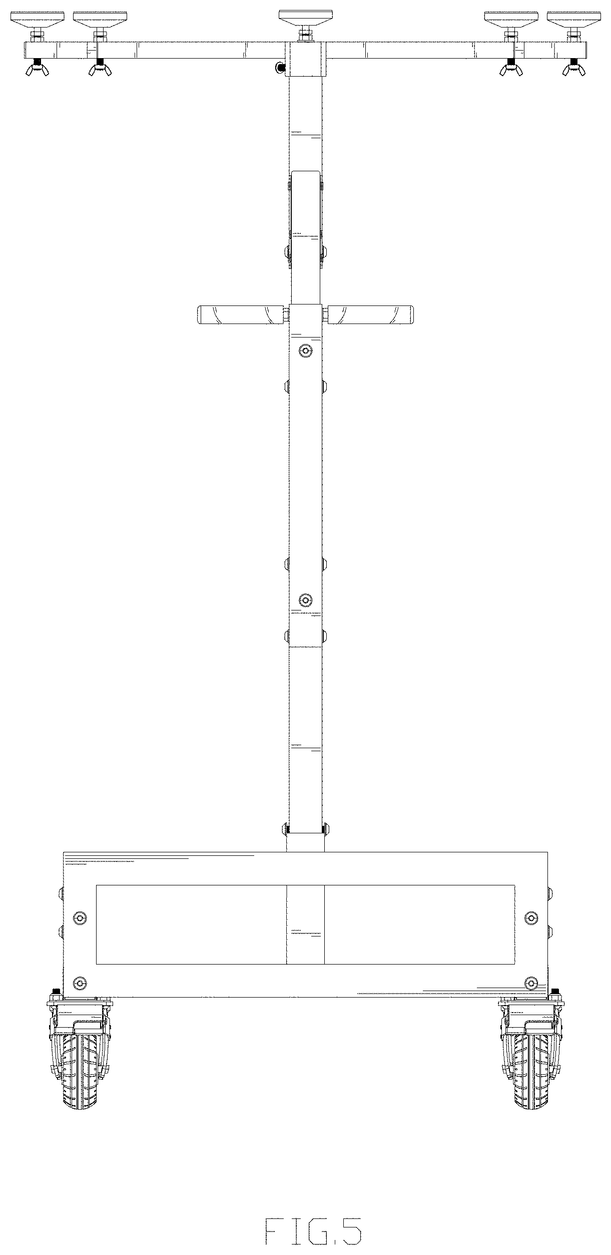Patent USD1001411 Figure 5 – Vehicle hardtop lift