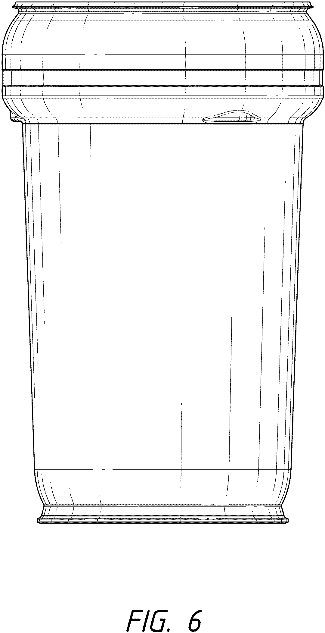 Patent USD1001413 Figure 6 – Nestable drum