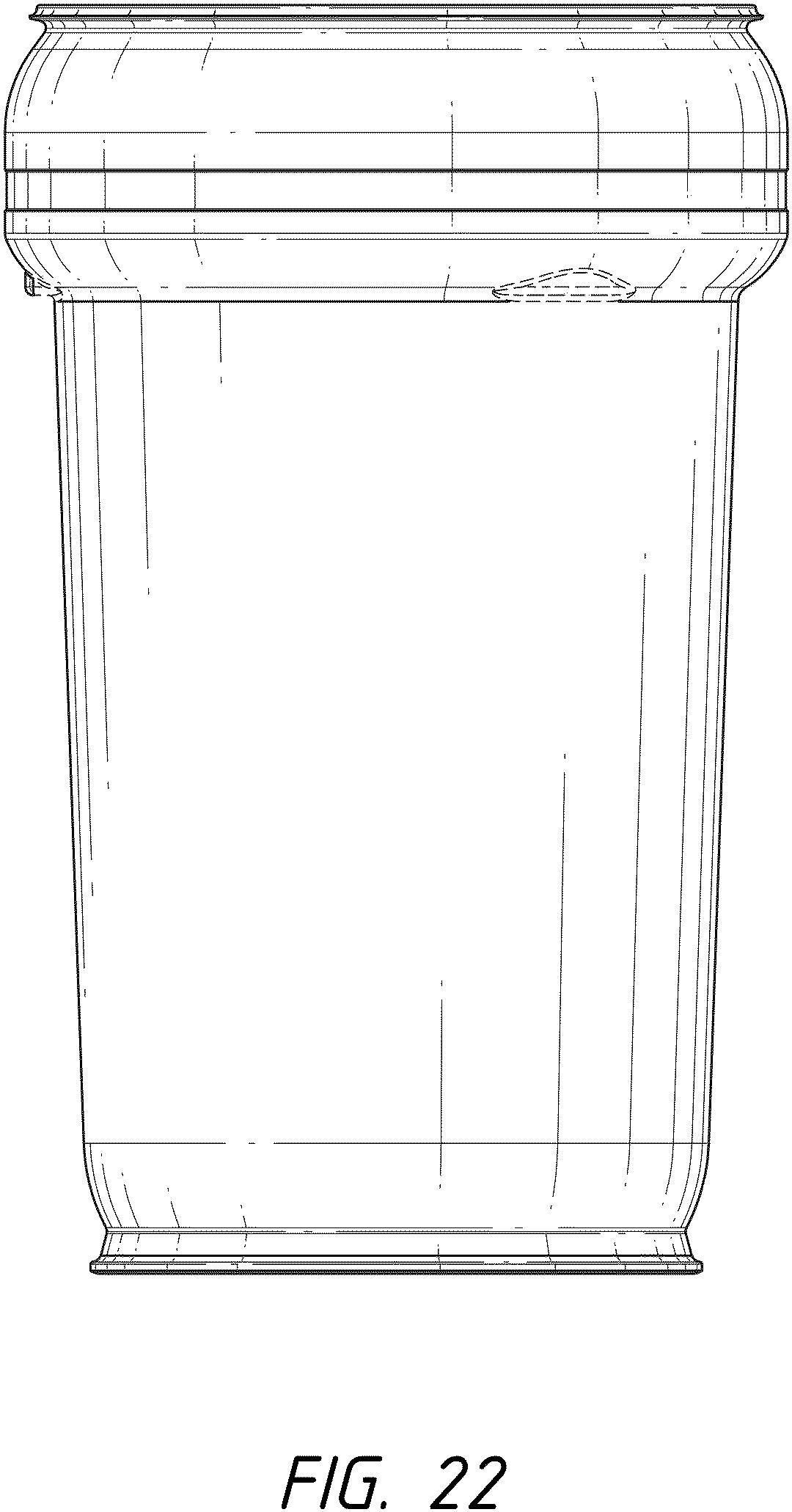 Patent USD1001413 Figure 20 – Nestable drum