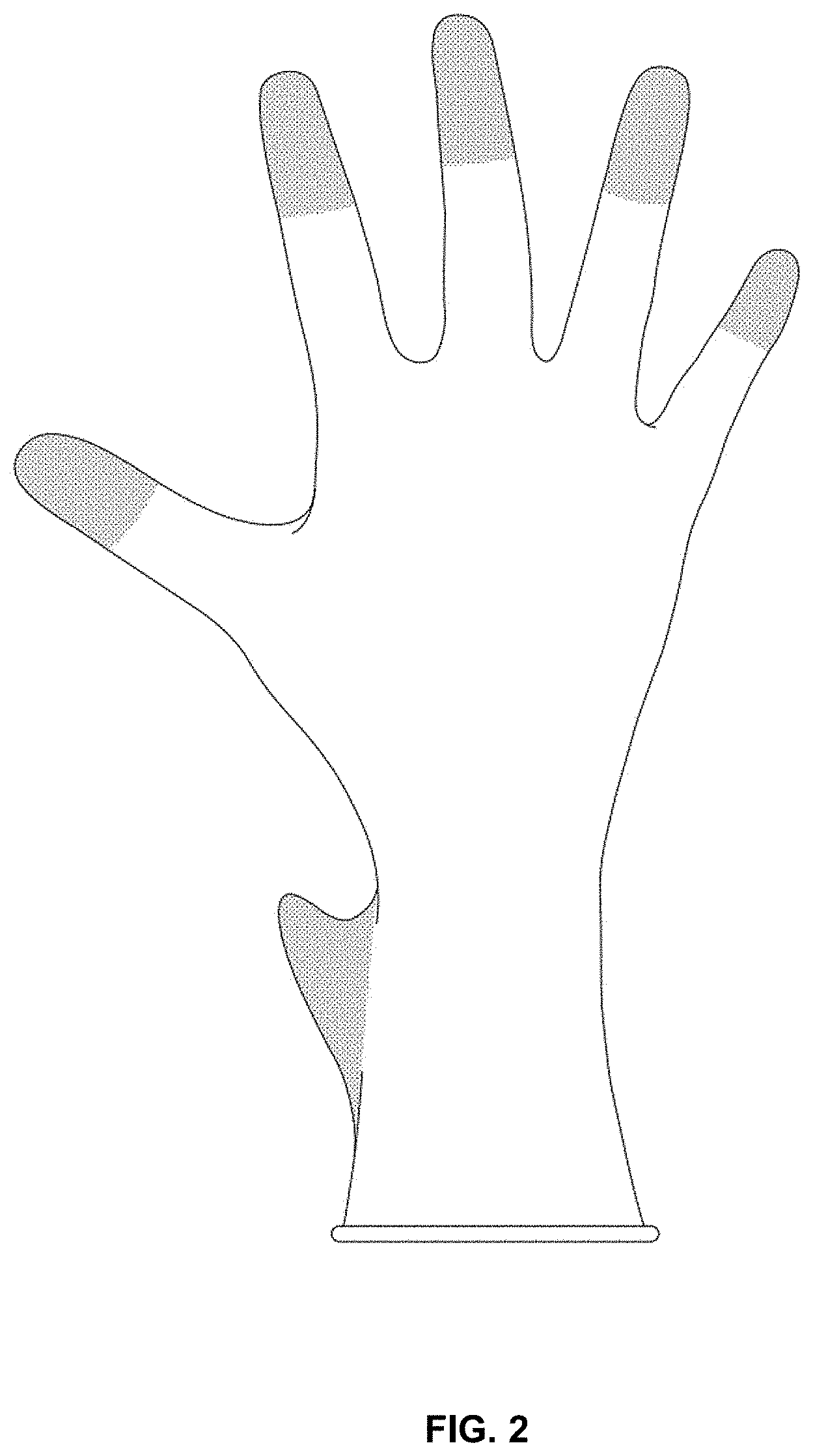 Patent USD1001415 Figure 2 – Glove