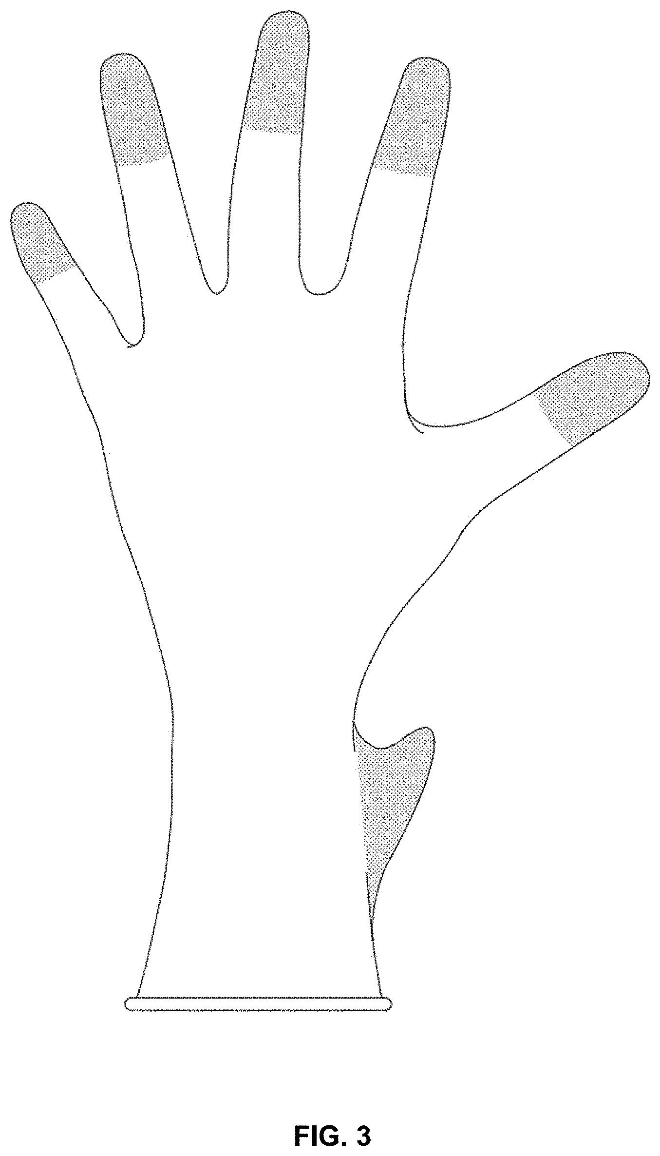 Patent USD1001415 Figure 3 – Glove