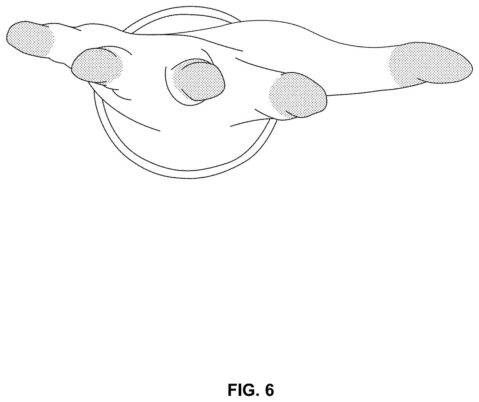 Patent USD1001415 Figure 6 – Glove