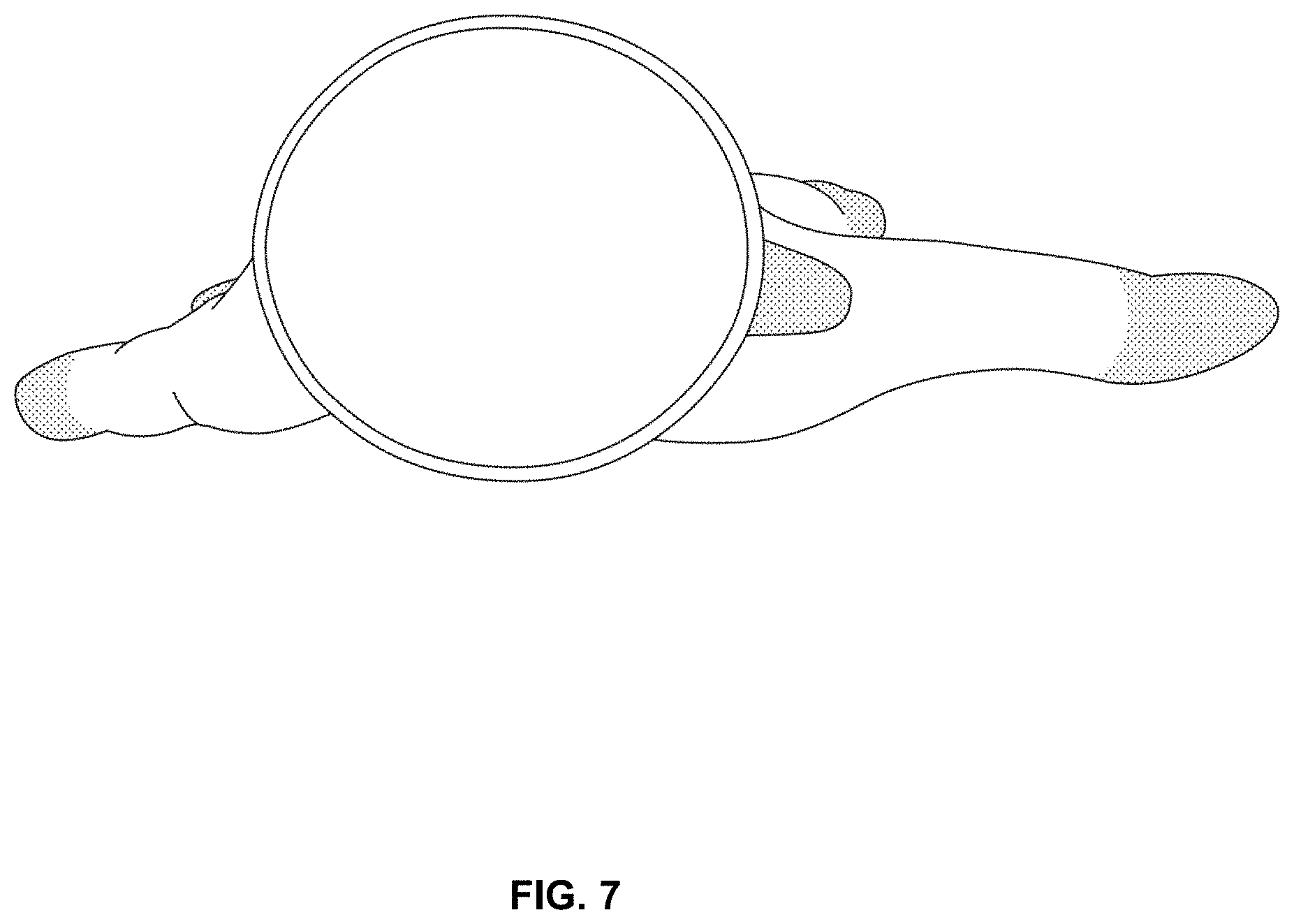 Patent USD1001415 Figure 7 – Glove