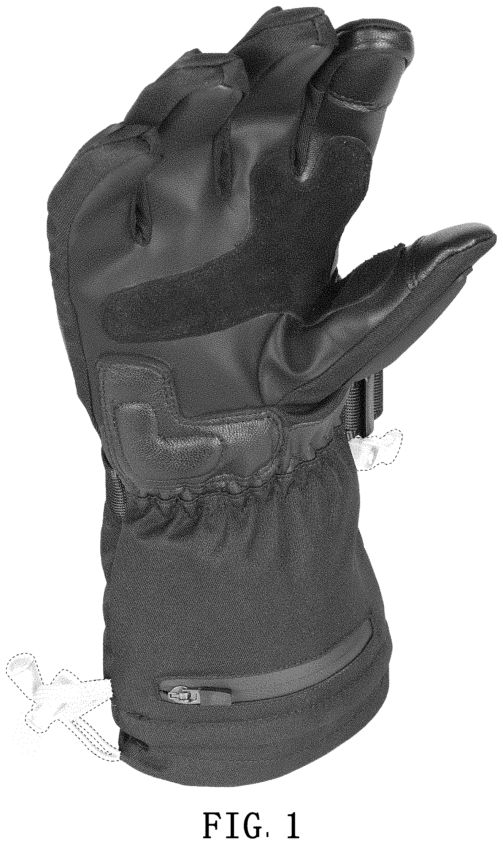 Patent USD1001416 — Heated glove — Figure 1