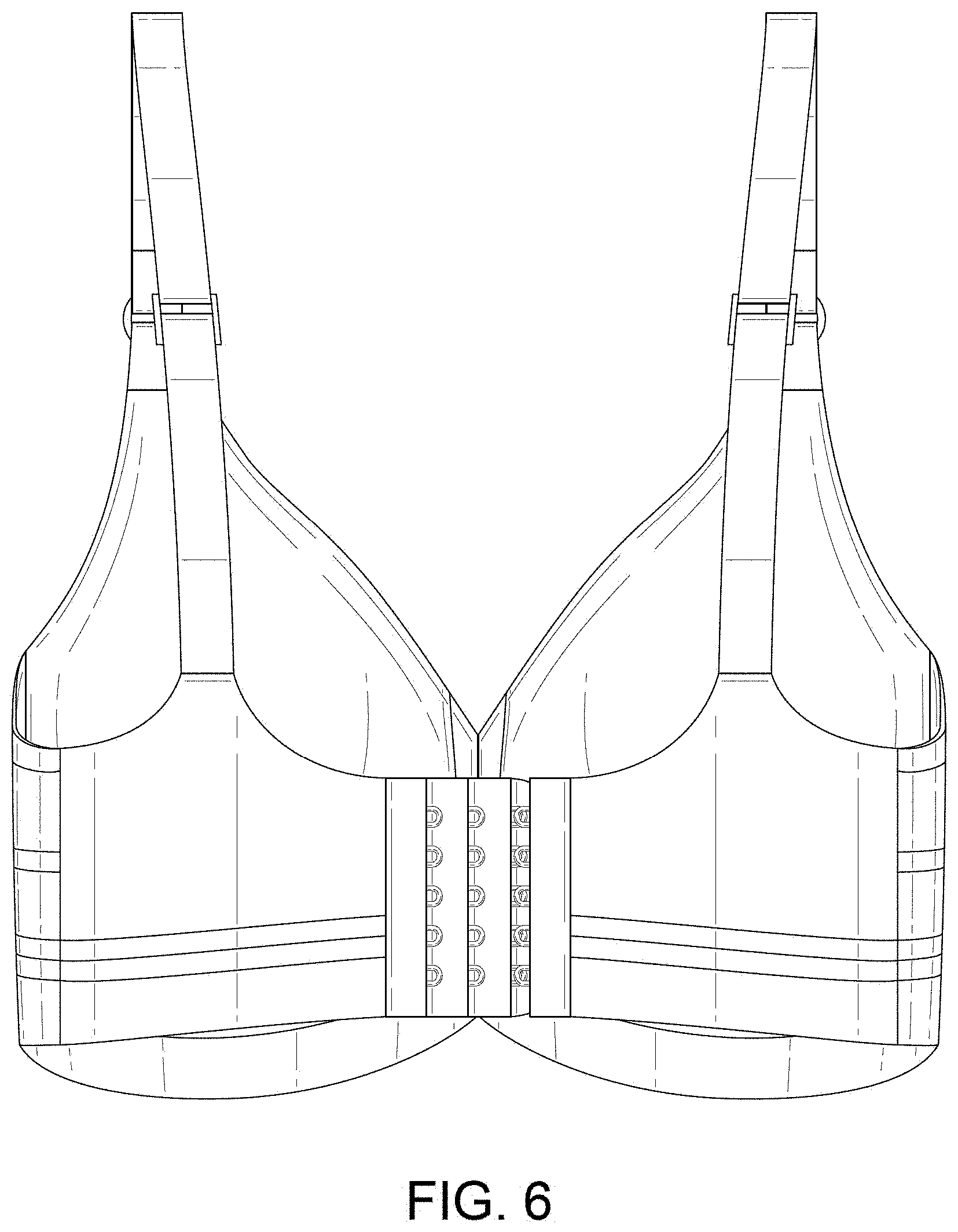 Patent USD1001419 Figure 6 – Adjustable bra
