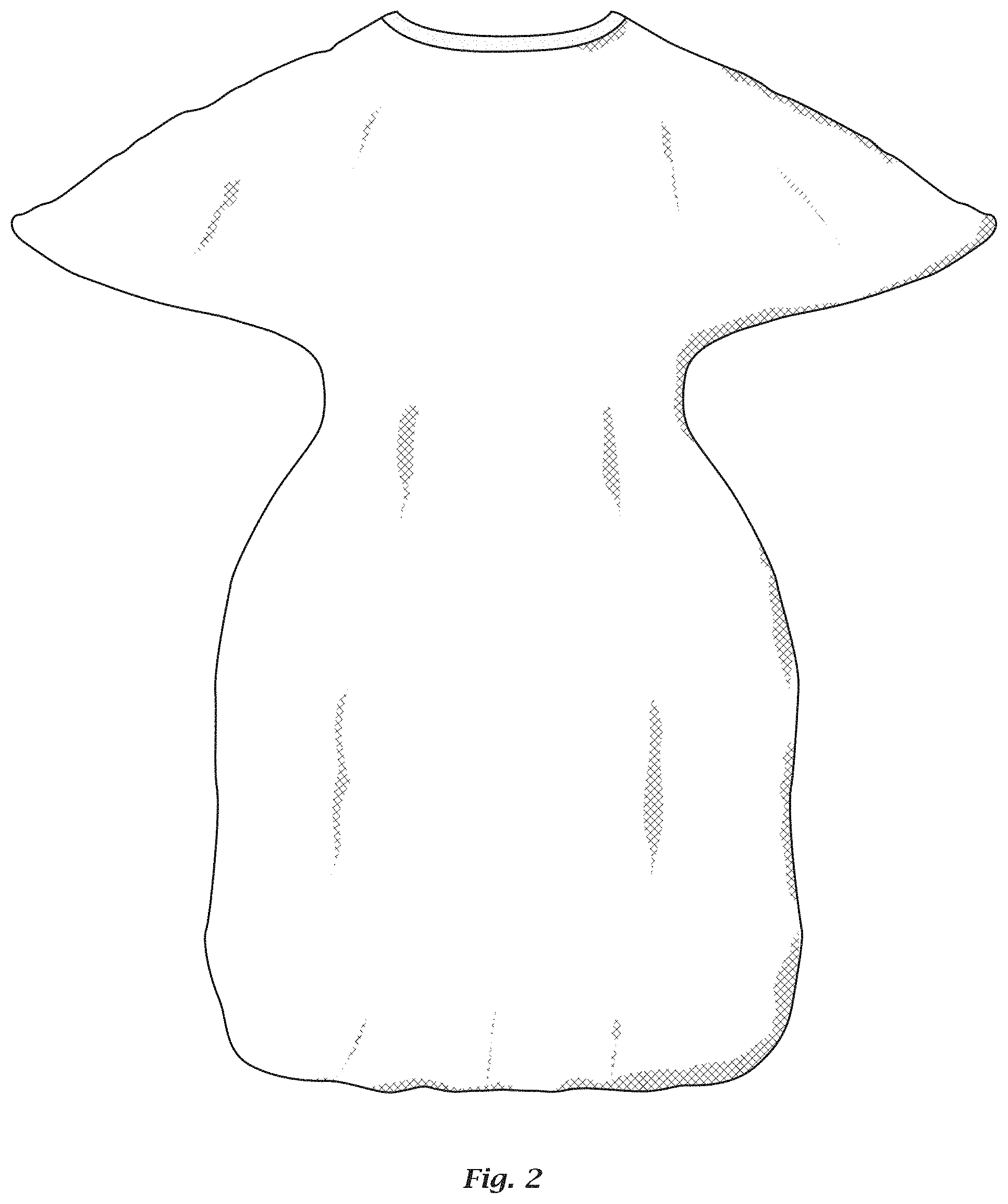 Patent USD1001421 Figure 2 – Sleeping bag for baby