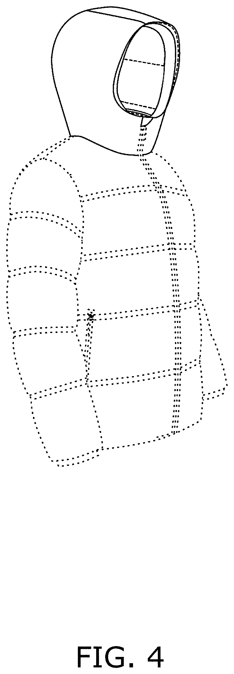Patent USD1001422 Figure 4 – Jacket