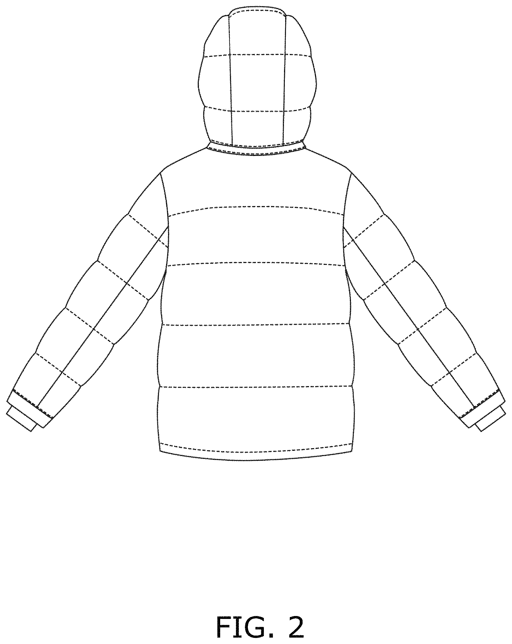 Patent USD1001423 Figure 2 – Jacket