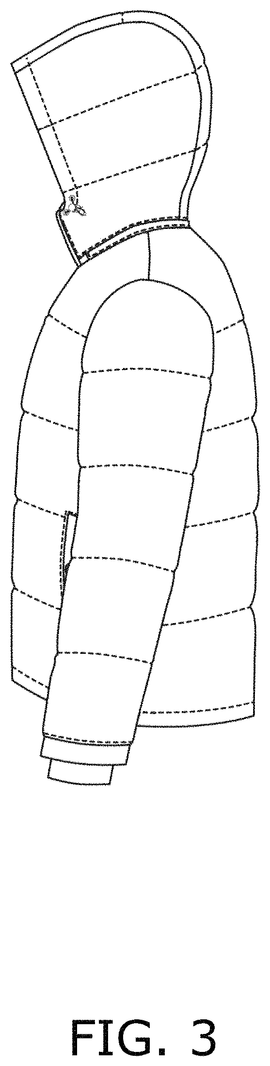 Patent USD1001423 Figure 3 – Jacket