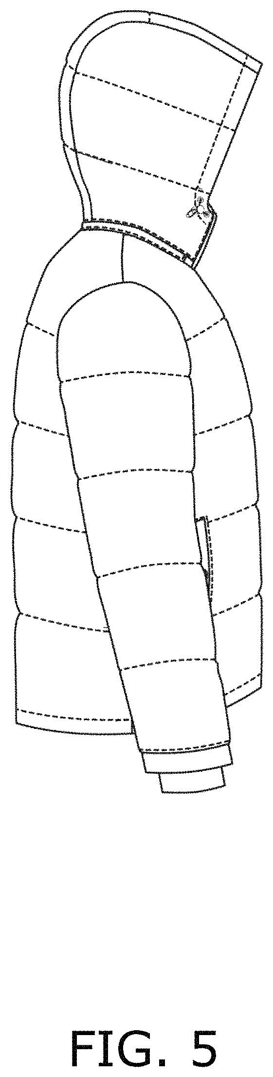 Patent USD1001423 Figure 5 – Jacket