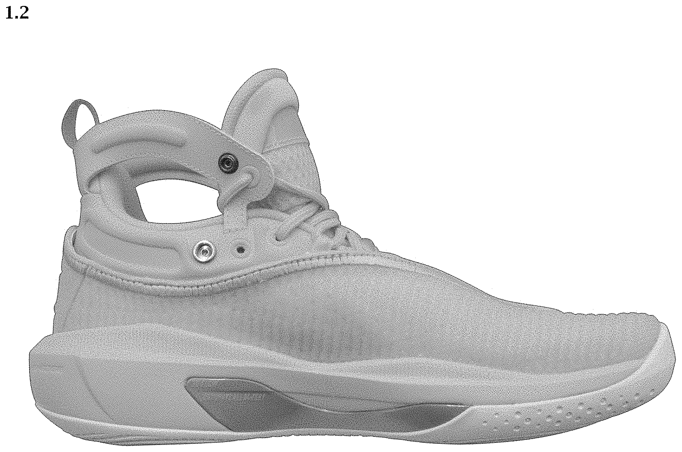 Patent USD1001428 Figure 2 – Shoe