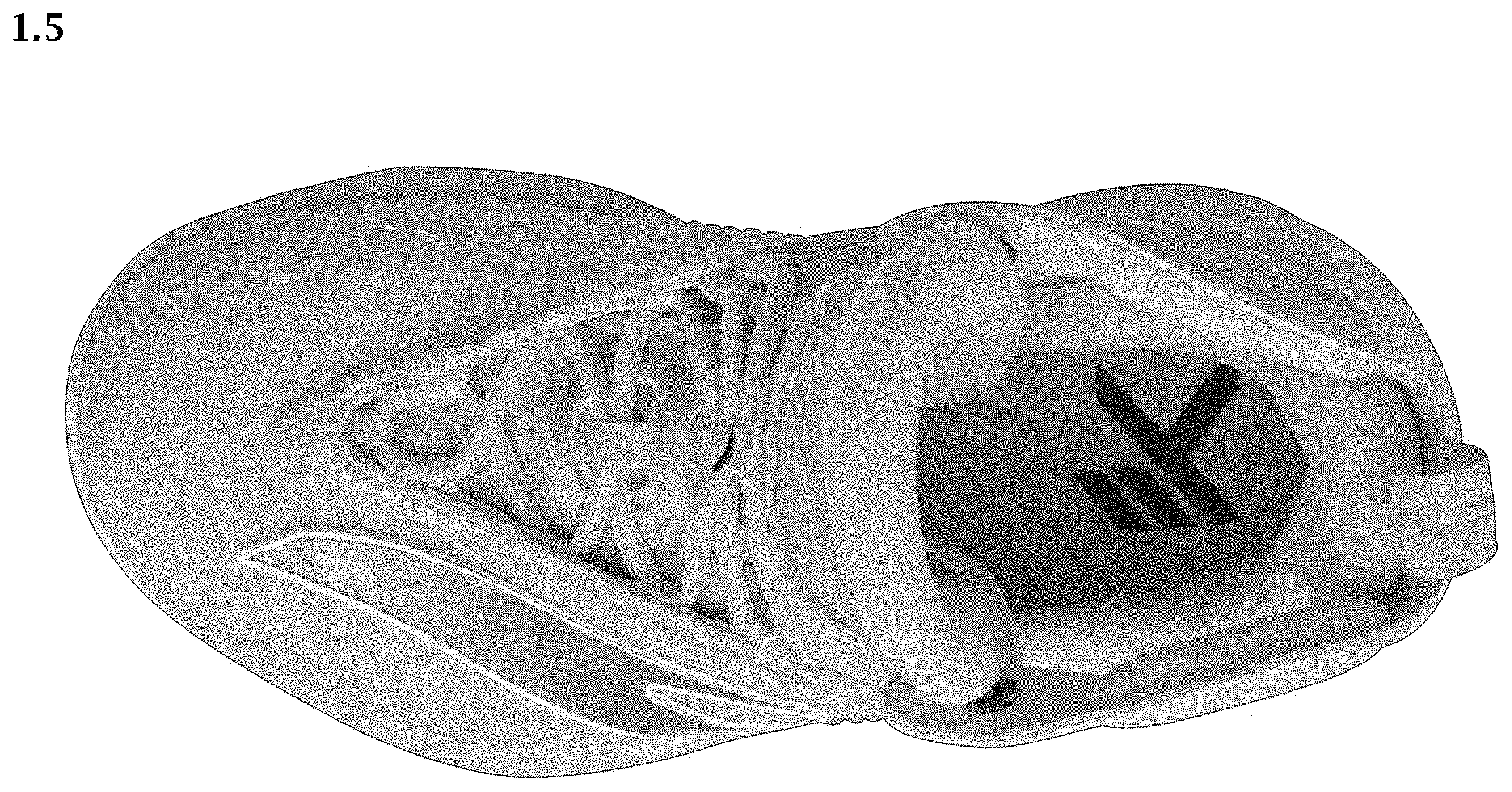Patent USD1001428 Figure 5 – Shoe