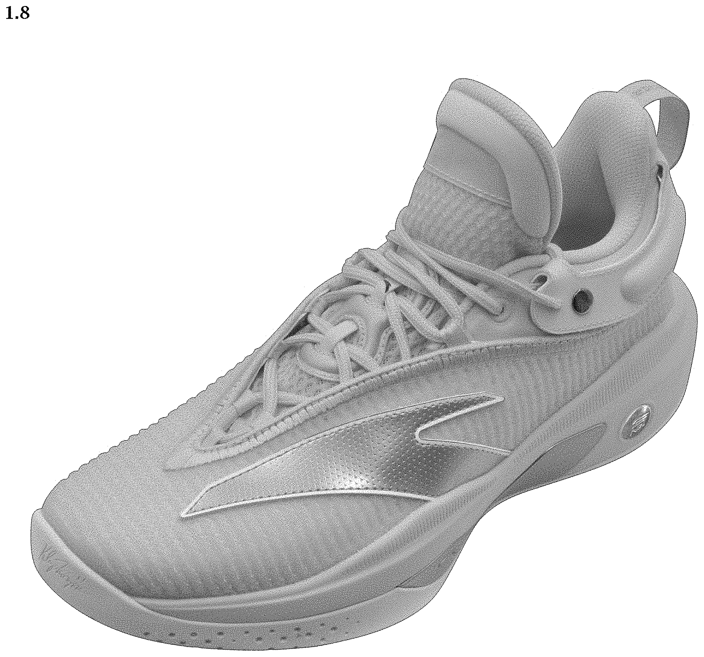 Patent USD1001428 Figure 8 – Shoe