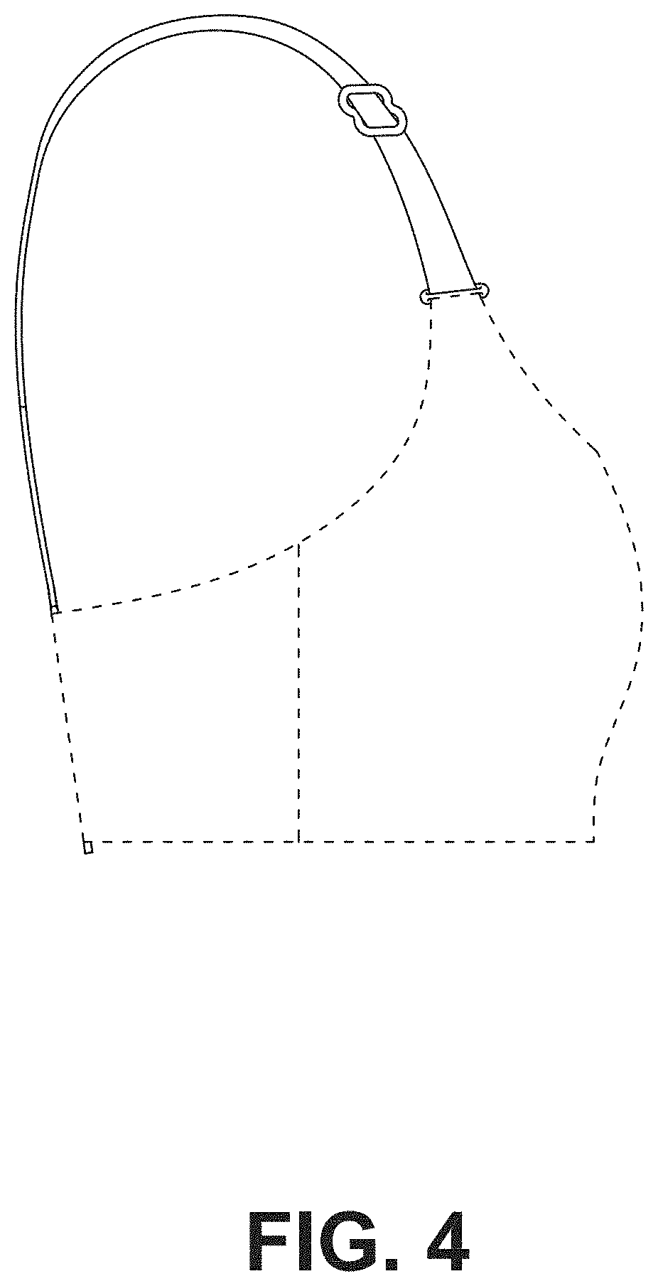 Patent USD1001429 Figure 4 – Garment
