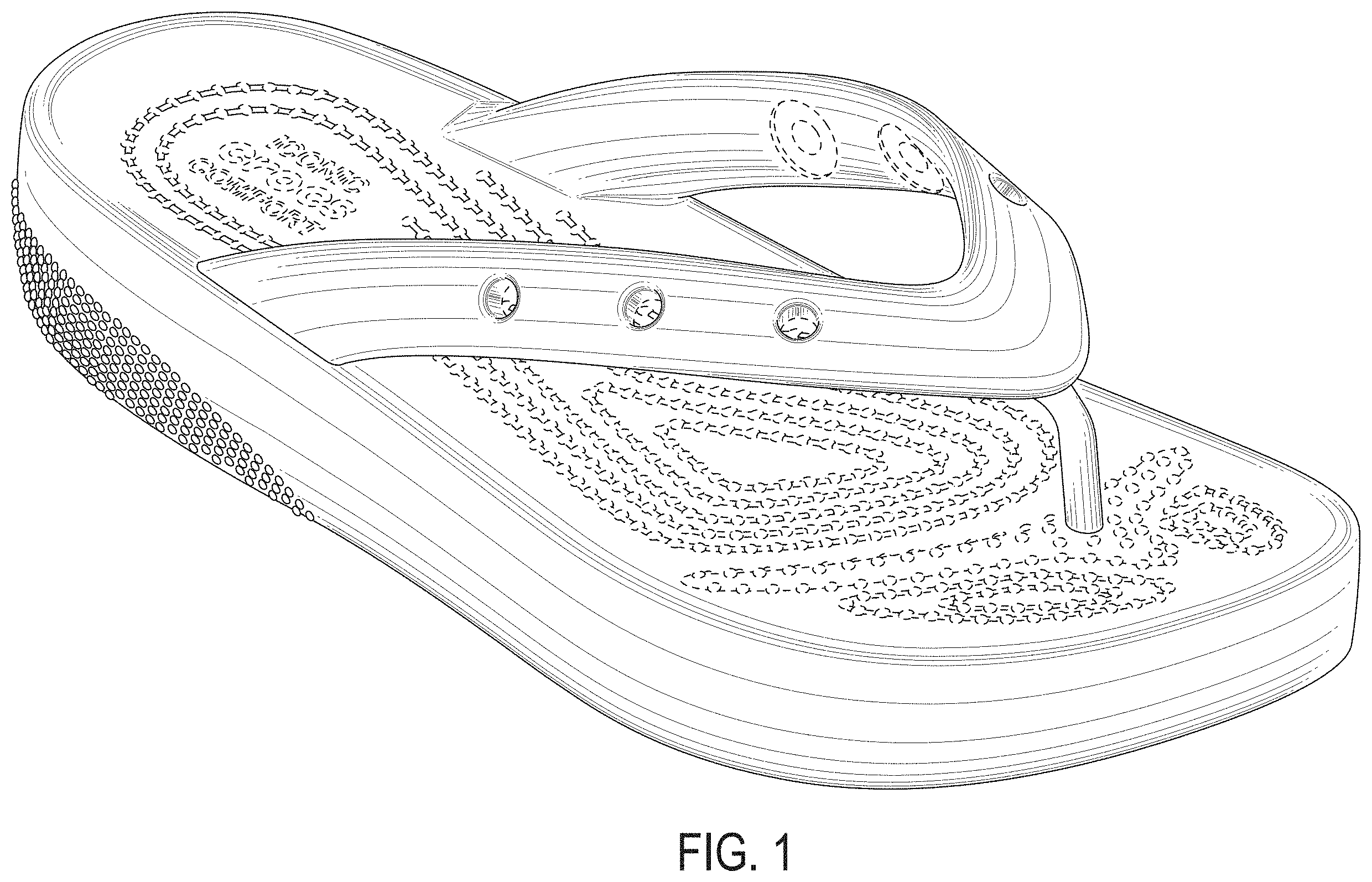 Patent USD1001431 Figure 1 – Footwear