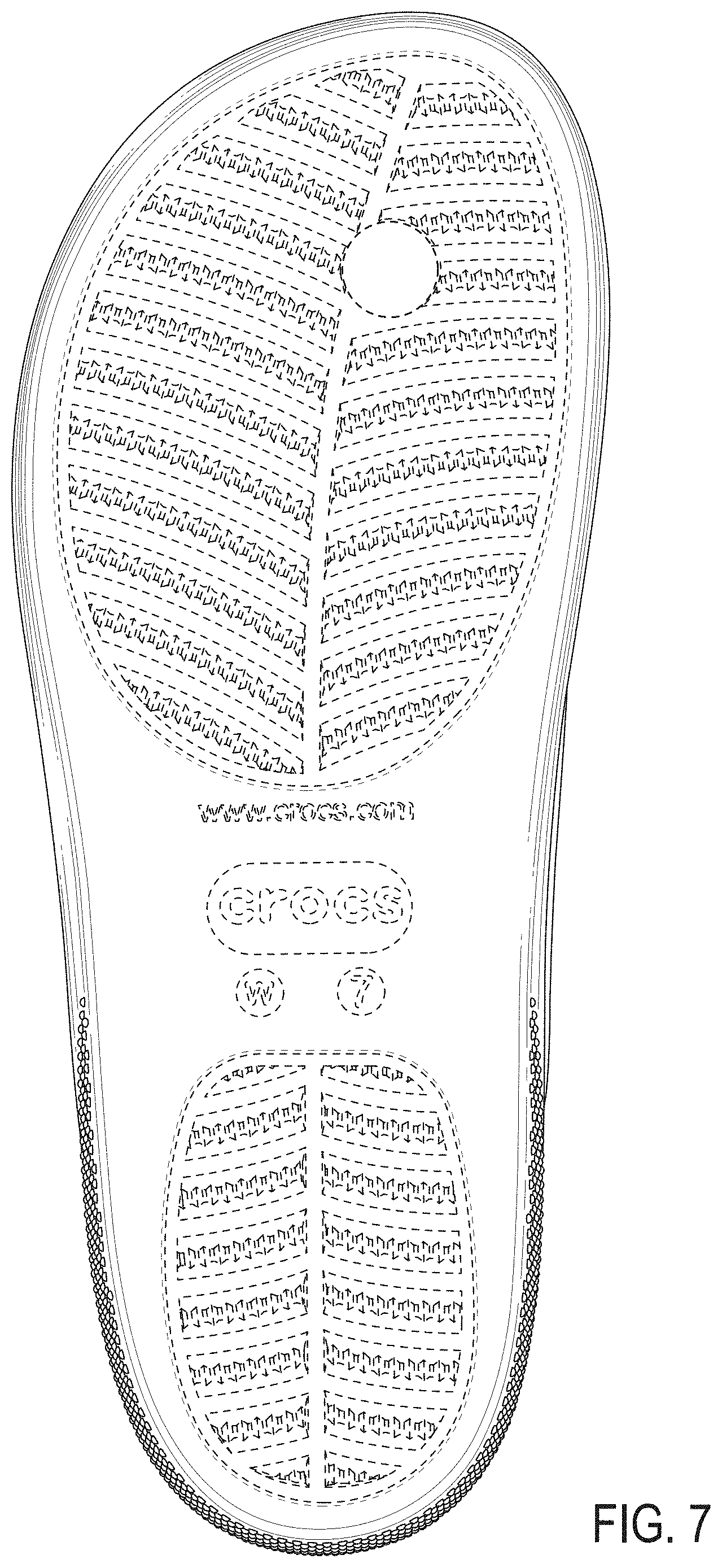 Patent USD1001431 Figure 7 – Footwear