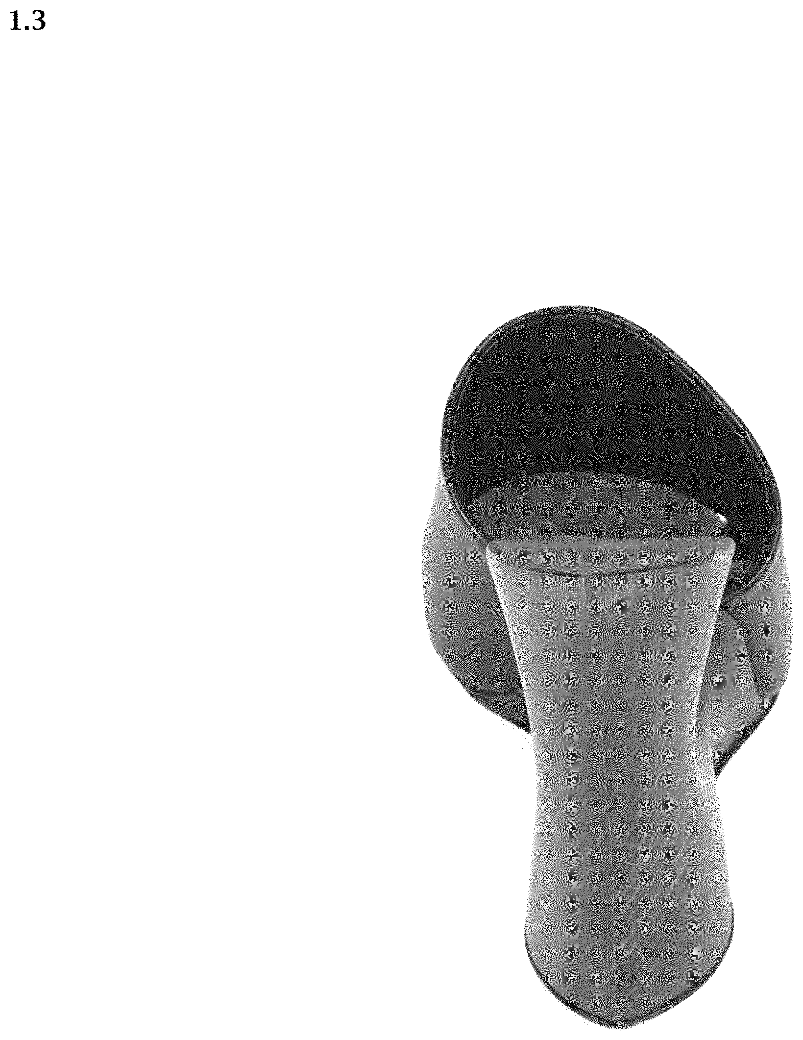 Patent USD1001433 Figure 3 – Shoe