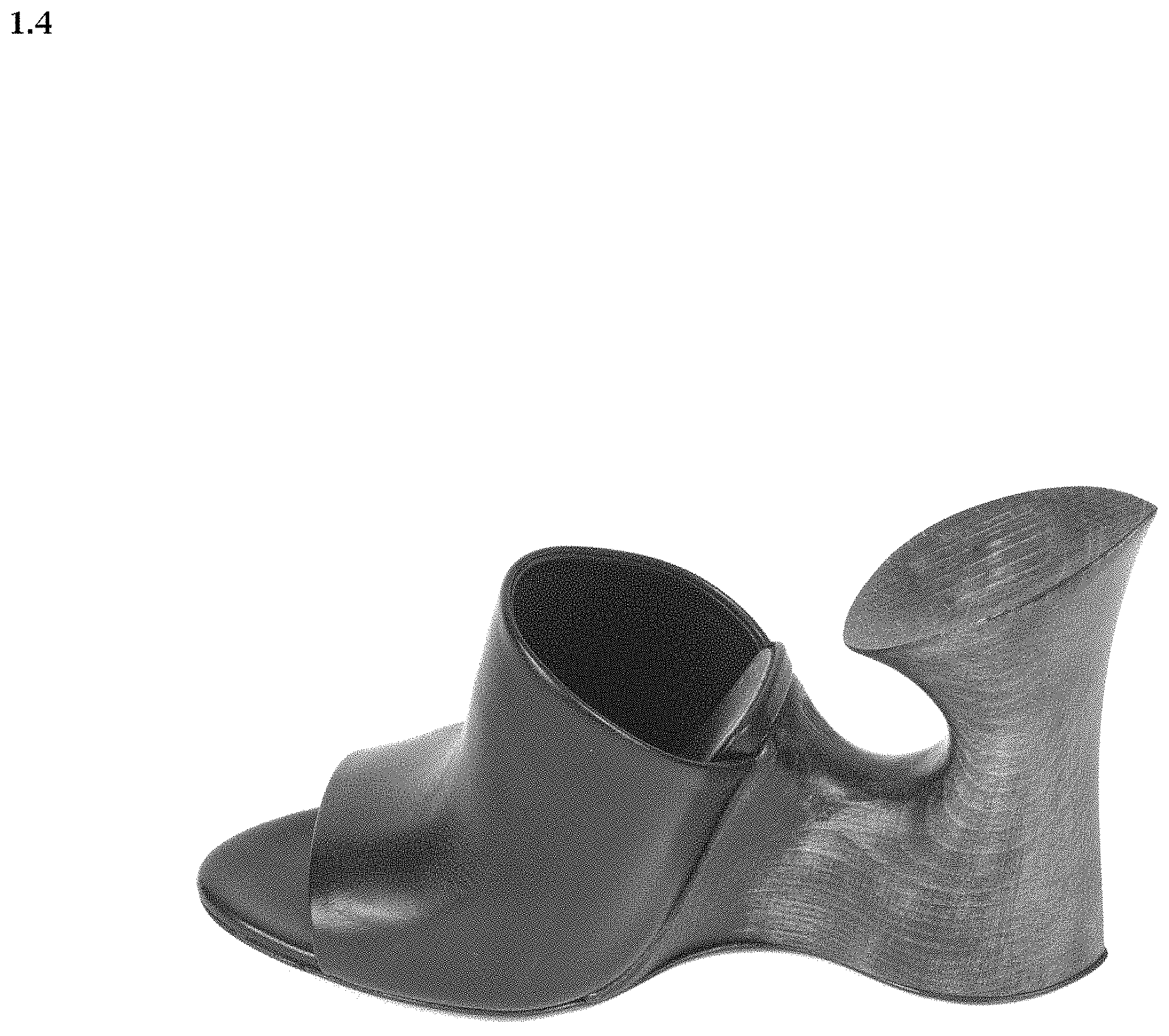 Patent USD1001433 Figure 4 – Shoe