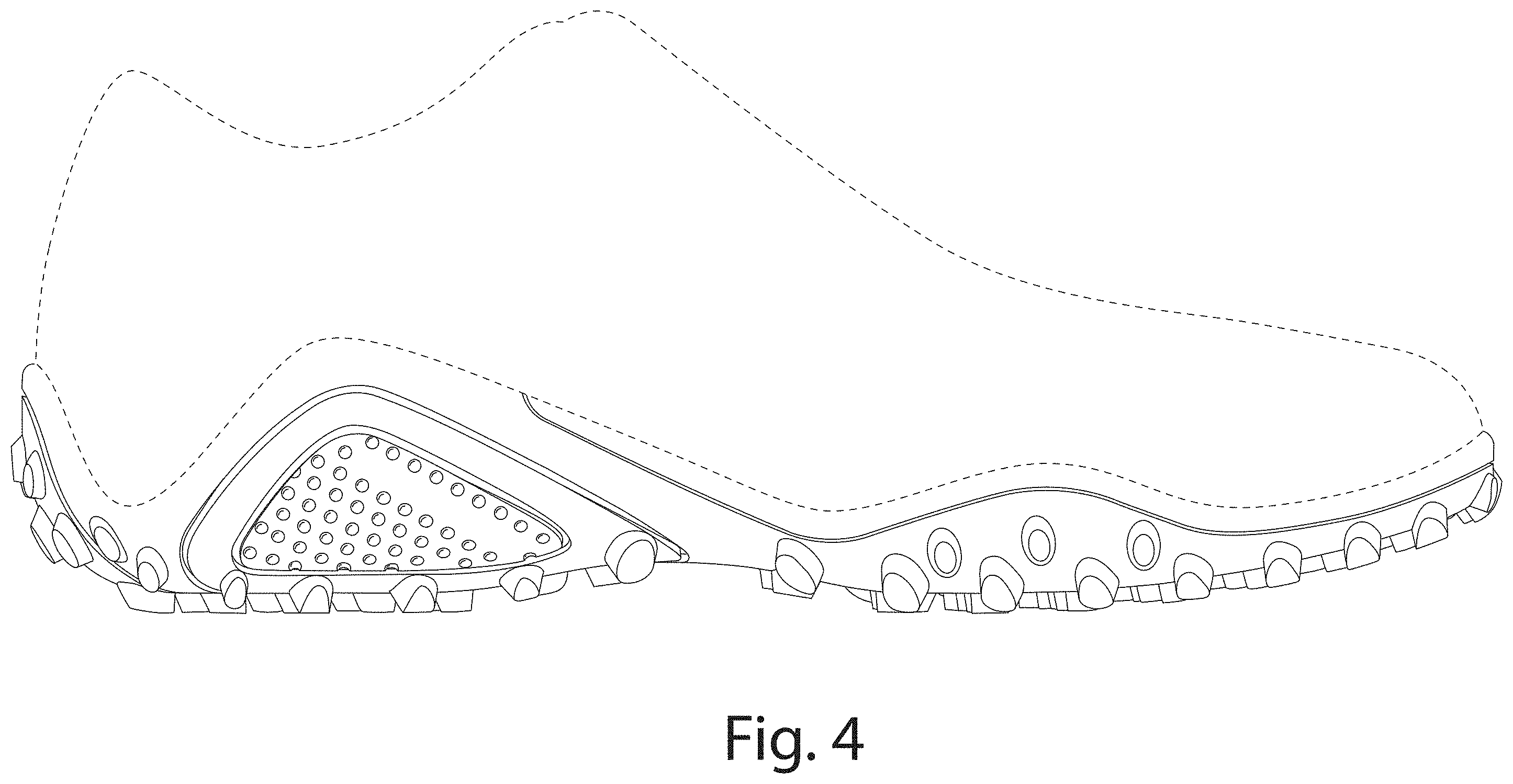 Patent USD1001437 Figure 4 – Footwear sole