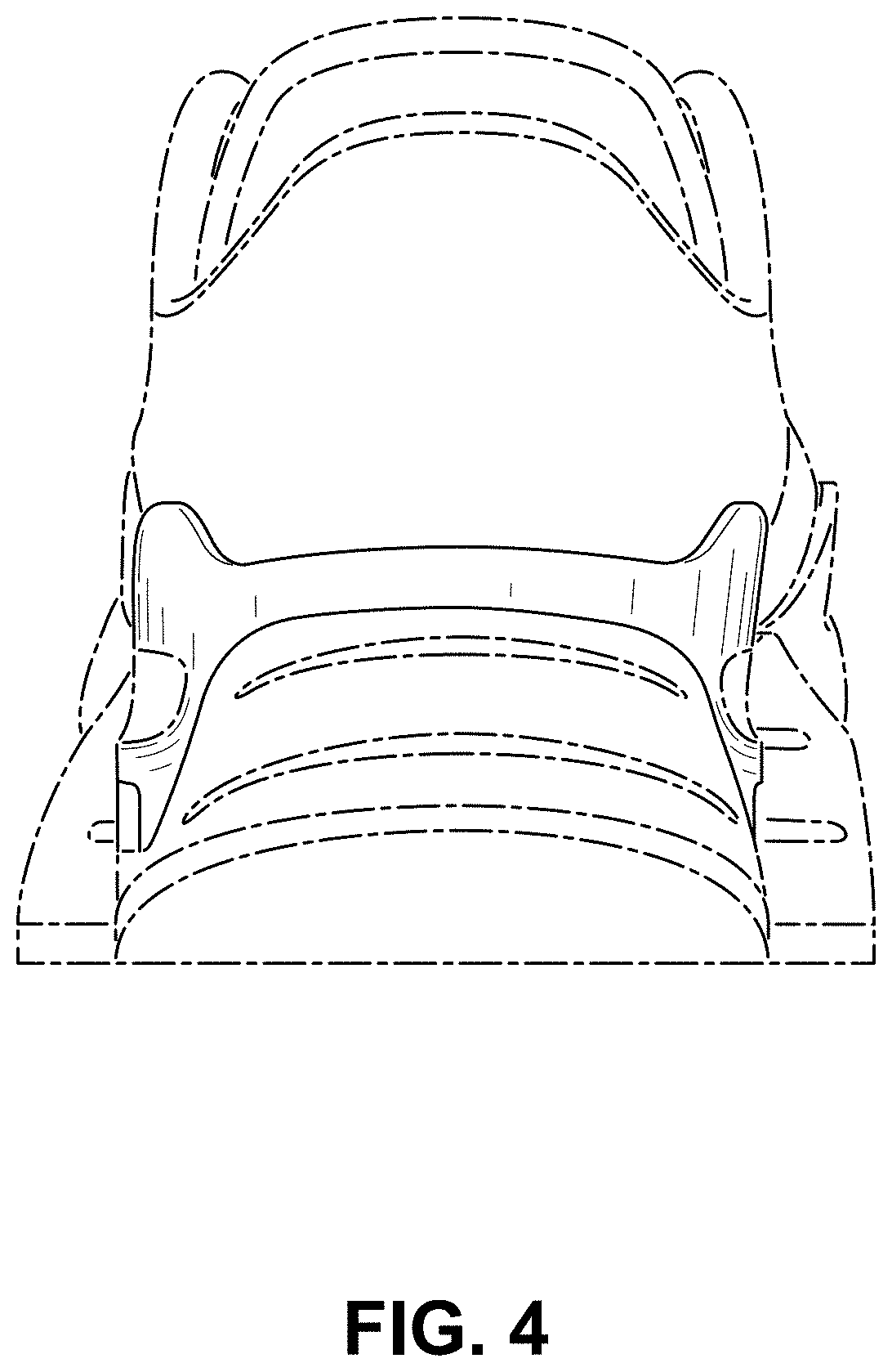 Patent USD1001438 Figure 4 – Shoe