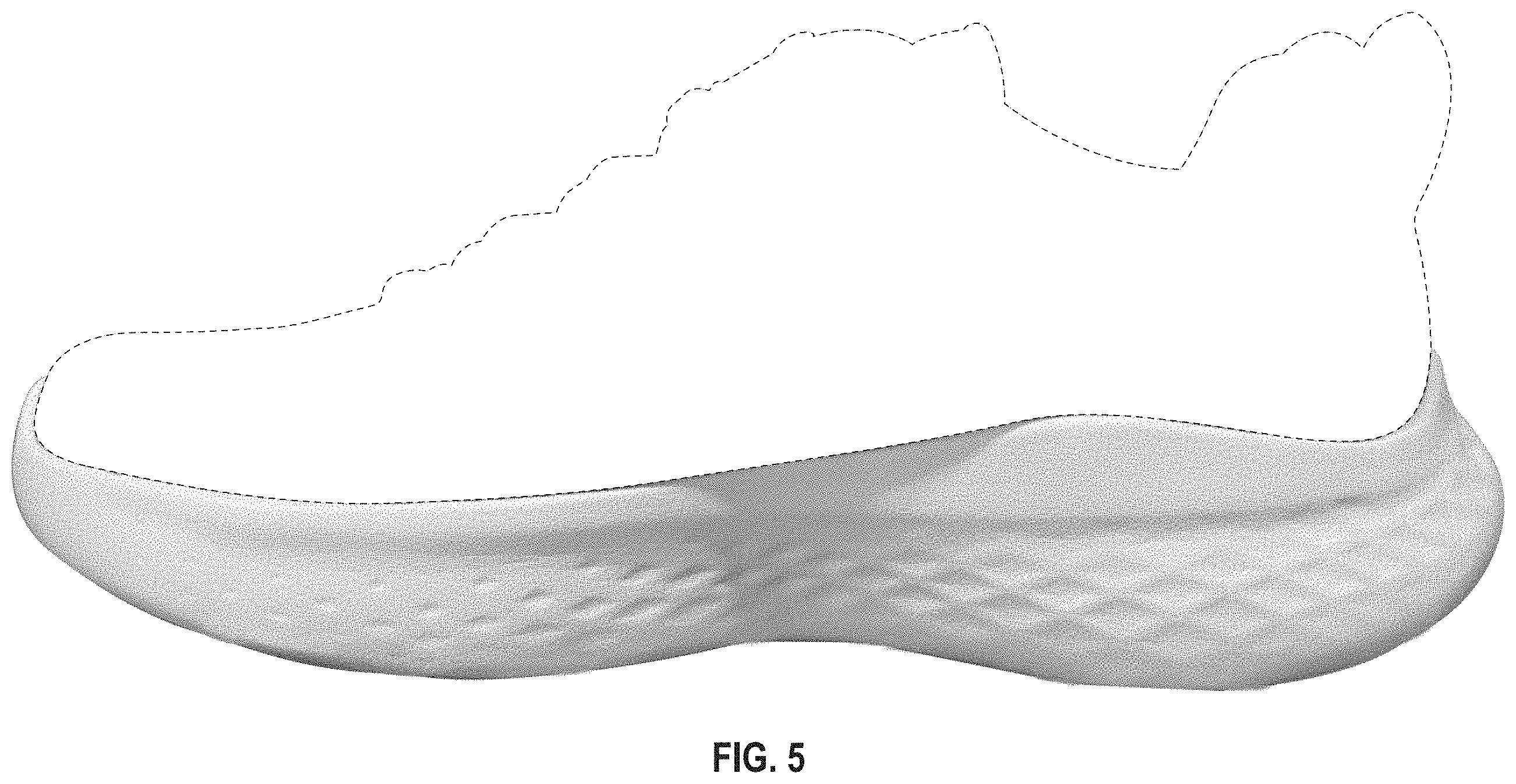 Patent USD1001439 Figure 4 – Shoe midsole periphery