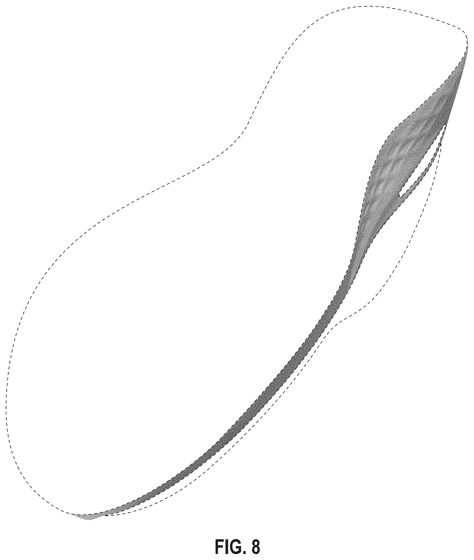 Patent USD1001439 Figure 7 – Shoe midsole periphery